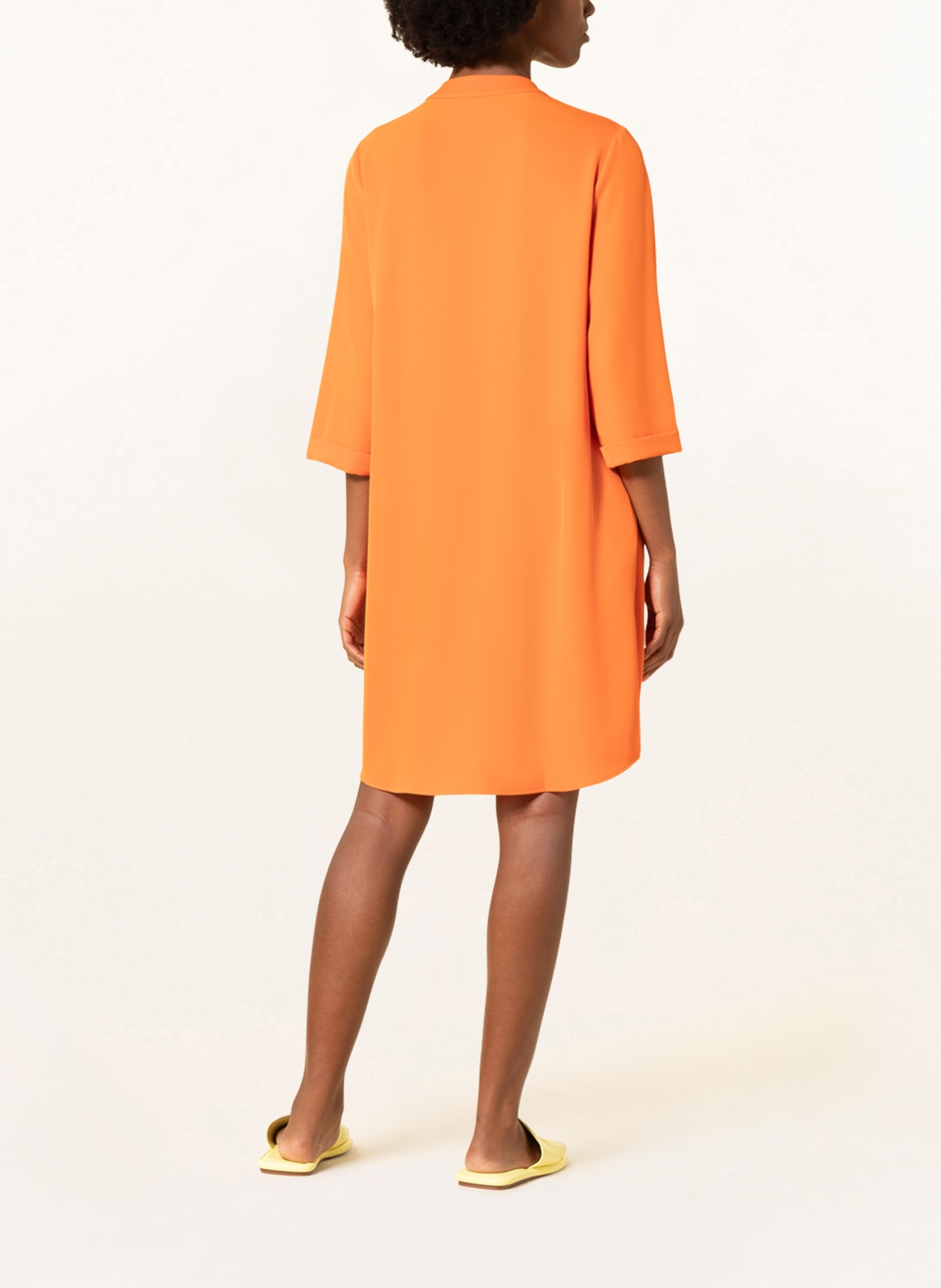 ANNA's Dress with 3/4 sleeves, Color: ORANGE (Image 3)