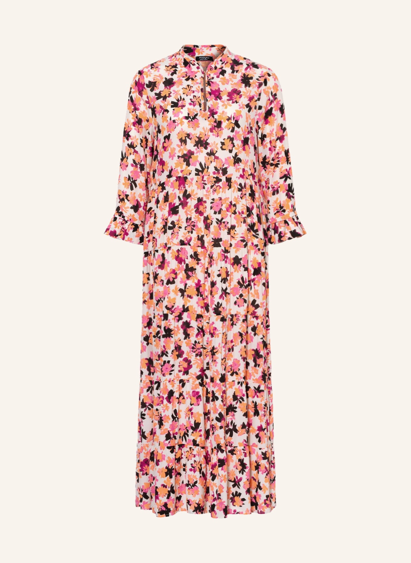 ANNA's Bib Shorts Neo, Color: CREAM/ FUCHSIA/ LIGHT ORANGE (Image 1)