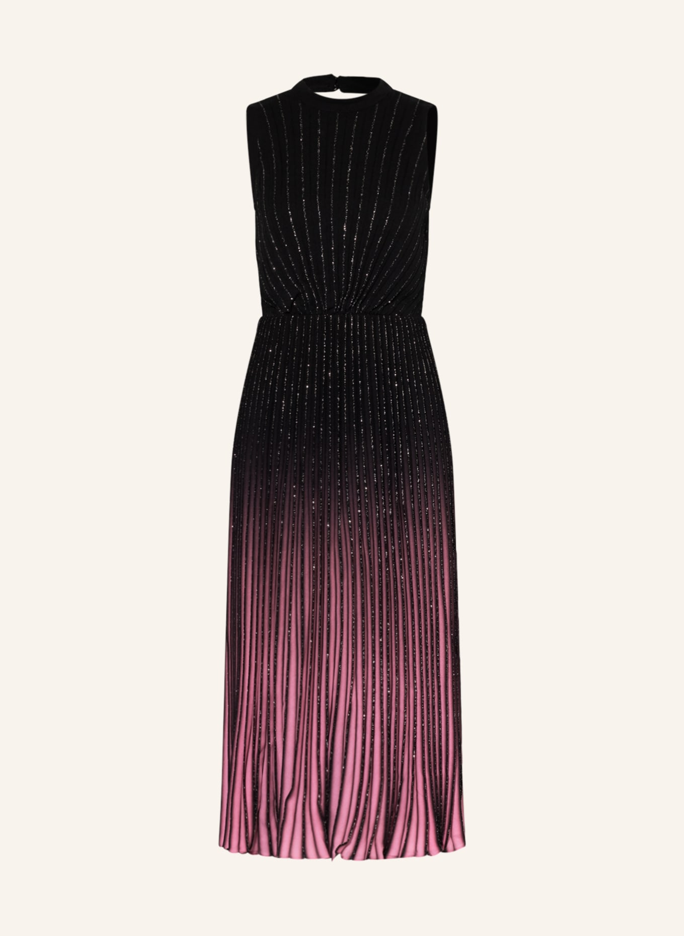 Phase Eight Pleated dress ESTELLA, Color: BLACK/ PINK (Image 1)