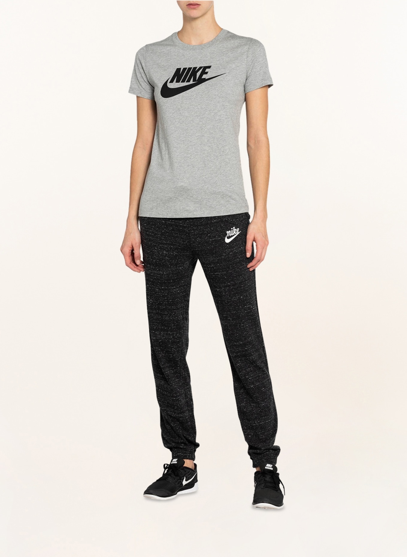 Nike T-Shirt SPORTSWEAR ESSENTIAL, Farbe: HELLGRAU MELIERT (Bild 2)