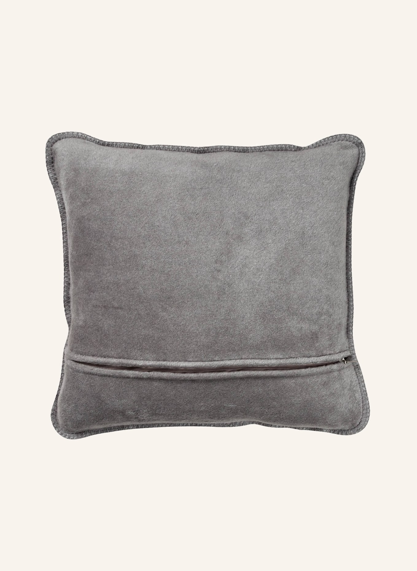 JOOP! Decorative cushion cover UNI DOUBLEFACE: GRAY / ECRU