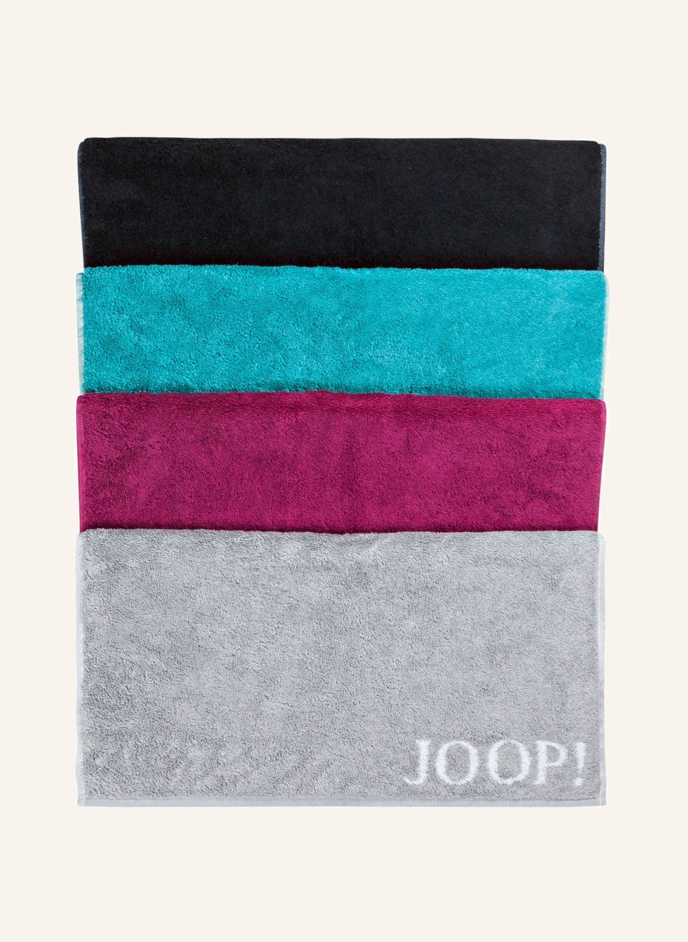 JOOP! Handtuch CLASSIC DOUBLEFACE, Farbe: HELLGRAU (Bild 2)