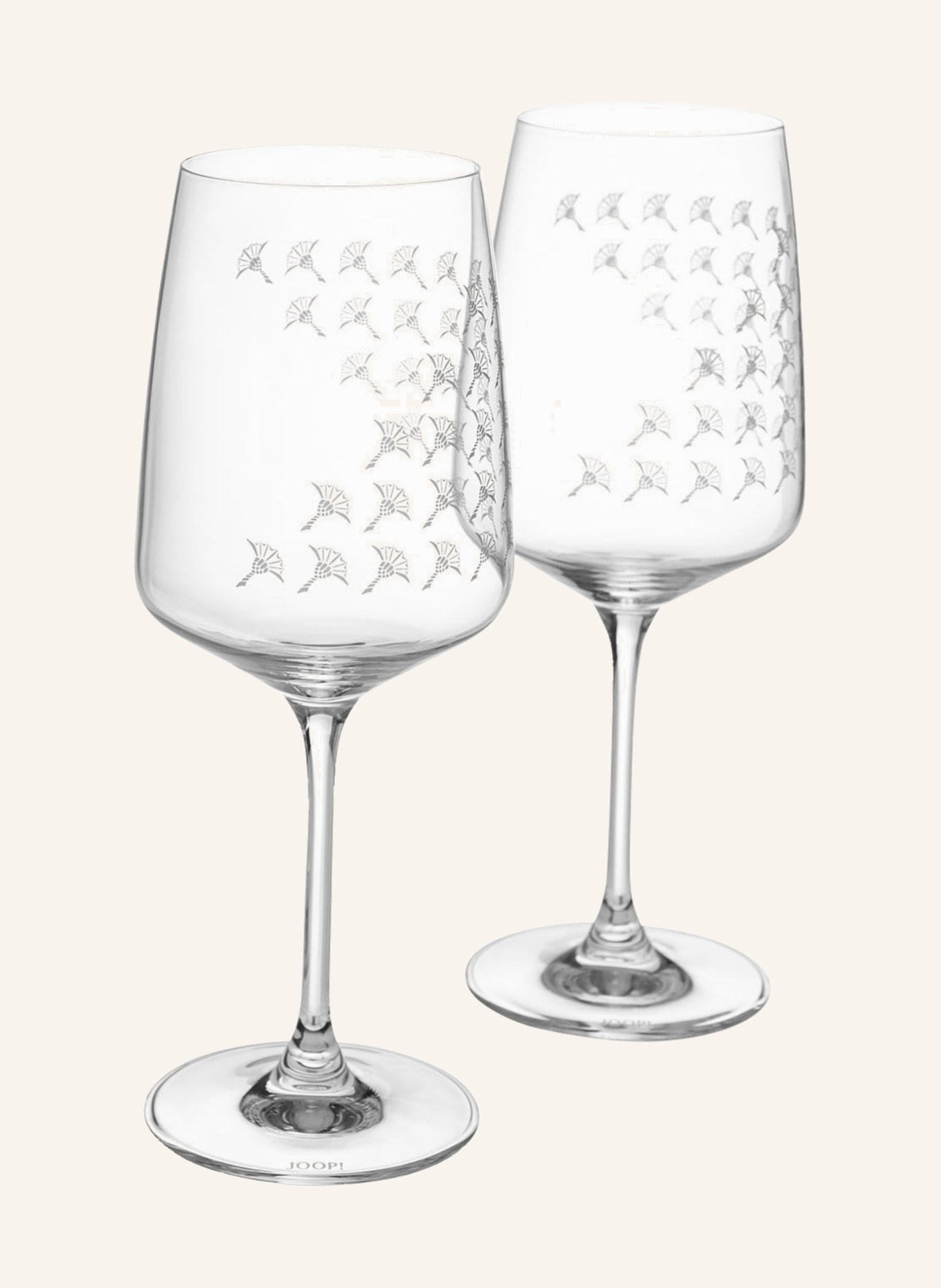 JOOP! Set of 2 wine glasses FADED CORNFLOWER, Color: WHITE (Image 1)