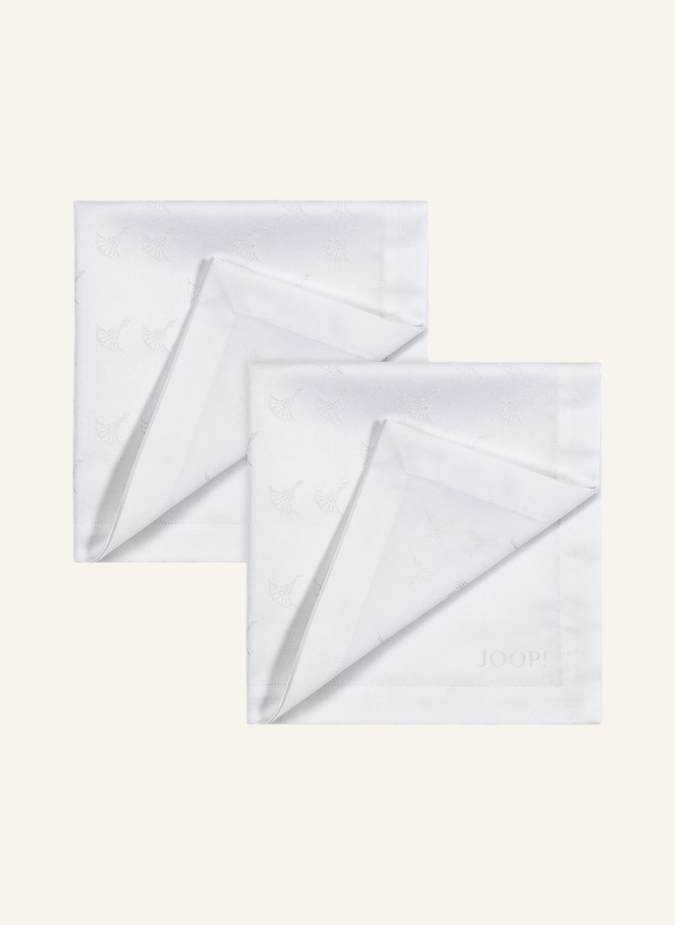 JOOP! Set of 2 napkins FADED CORNFLOWER, Color: WHITE (Image 1)