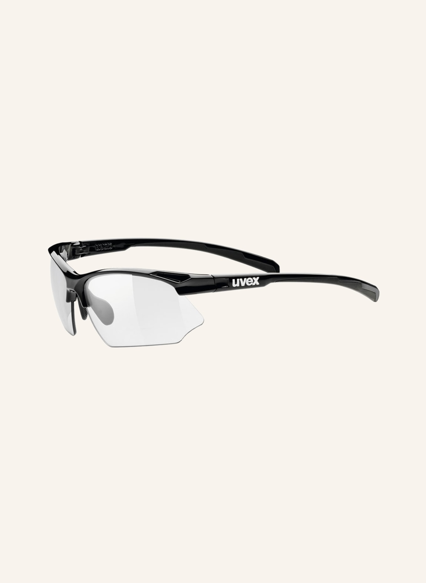 uvex Cycling glasses SPORTSTYLE 802 V, Color: BLACK / TRANSPARENT (Image 1)