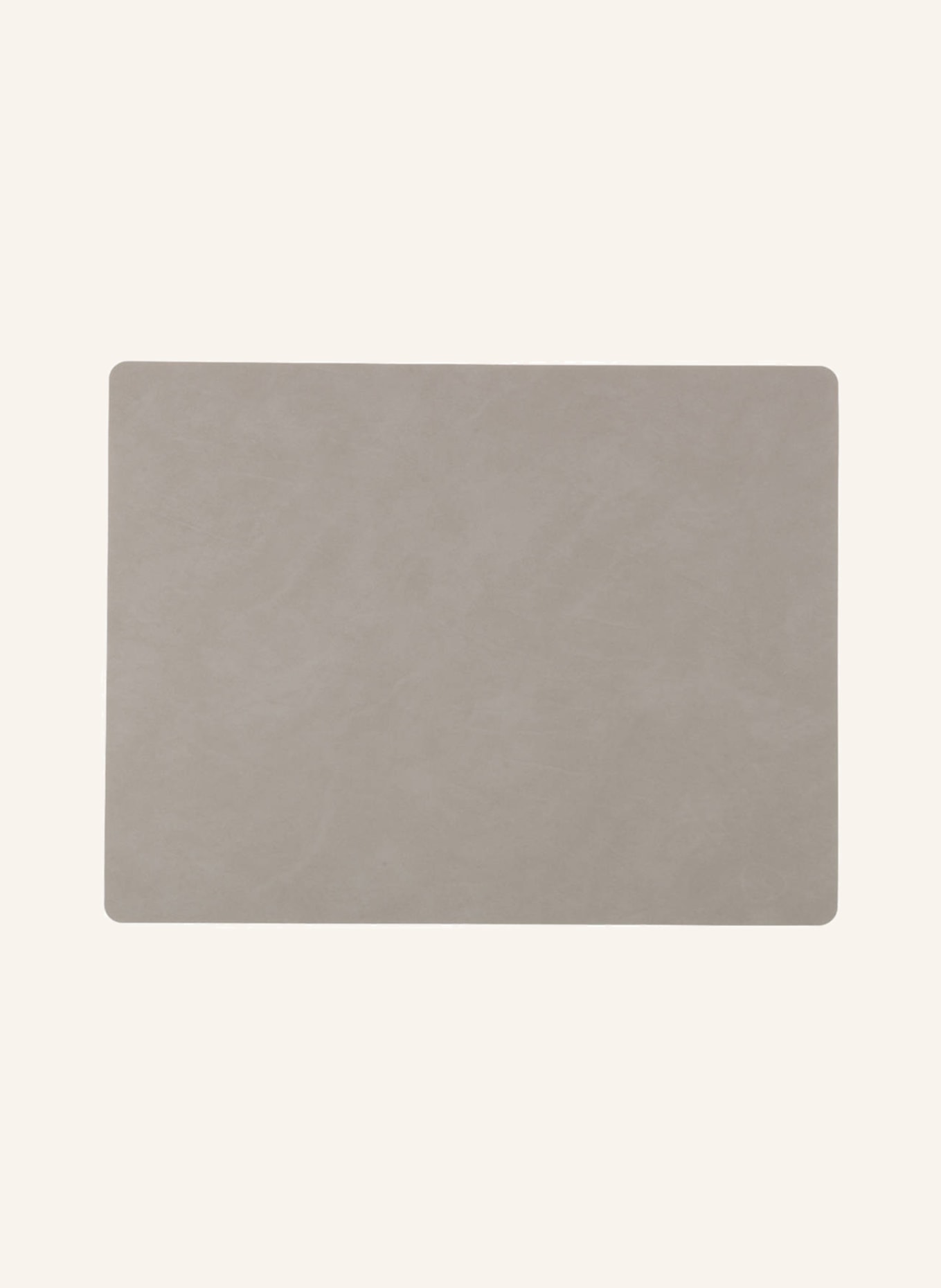 LINDDNA Placemats SQUARE L made of leather, Color: LIGHT GRAY (Image 1)