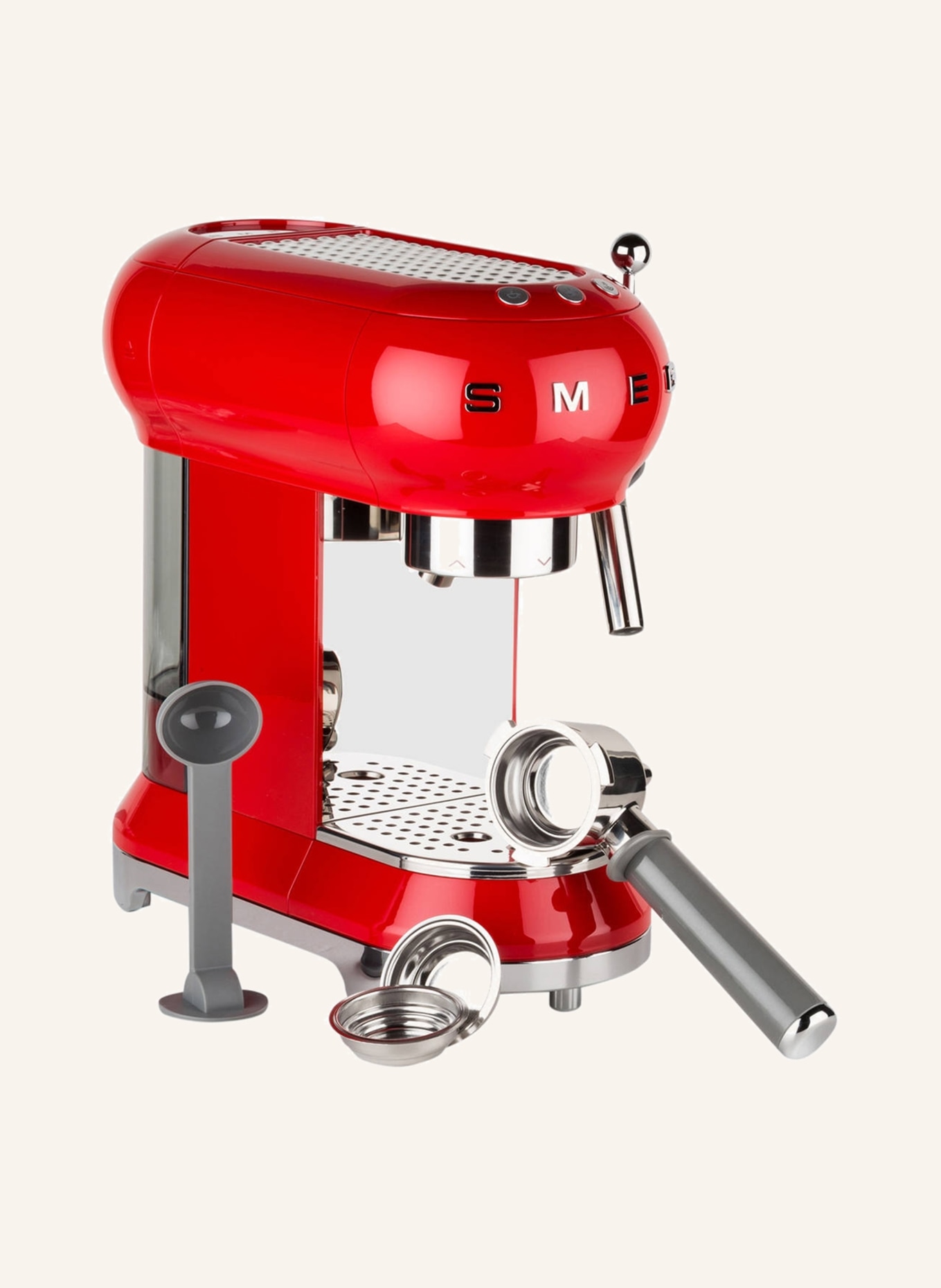 SMEG Espressomaschine ECF01, Farbe: ROT (Bild 1)