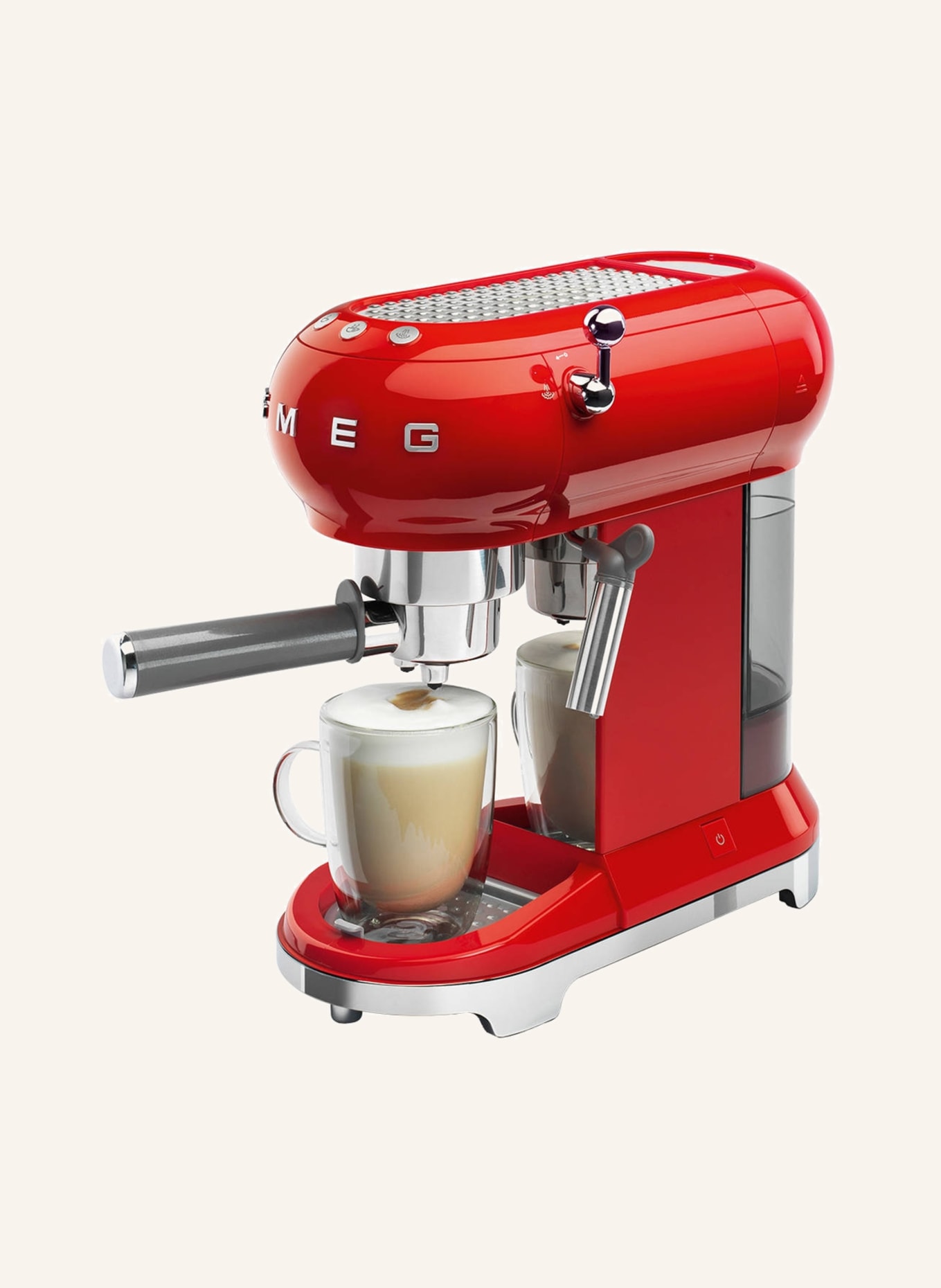 SMEG Espressomaschine ECF01, Farbe: ROT (Bild 6)