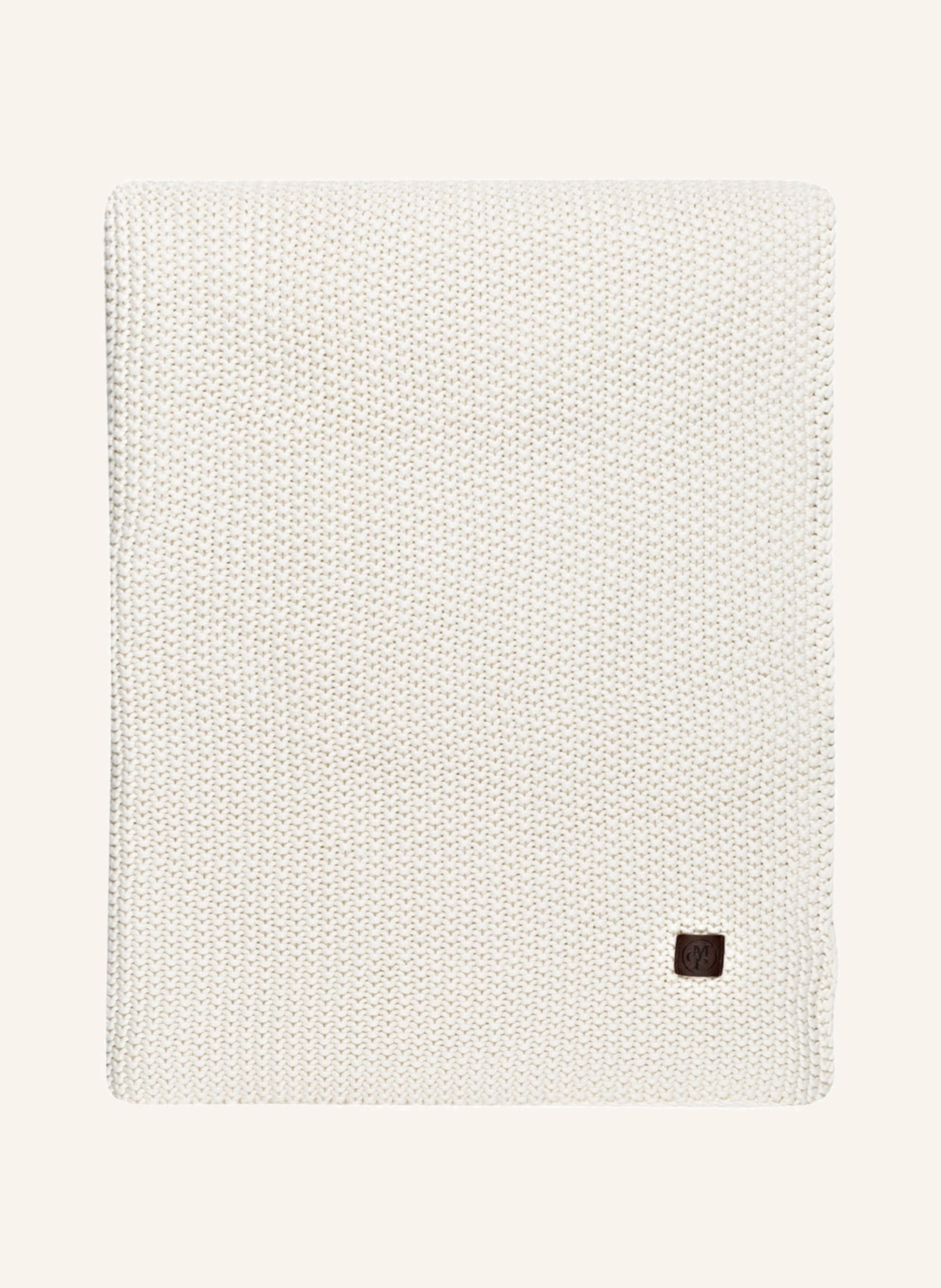 Marc O'Polo Throw NORDIC KNIT, Color: WOOL WHITE (Image 3)