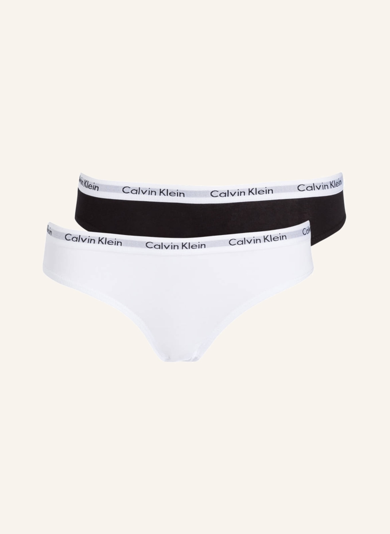 Calvin Klein 2er-Pack Slips MODERN COTTON, Farbe: SCHWARZ/ WEISS (Bild 1)