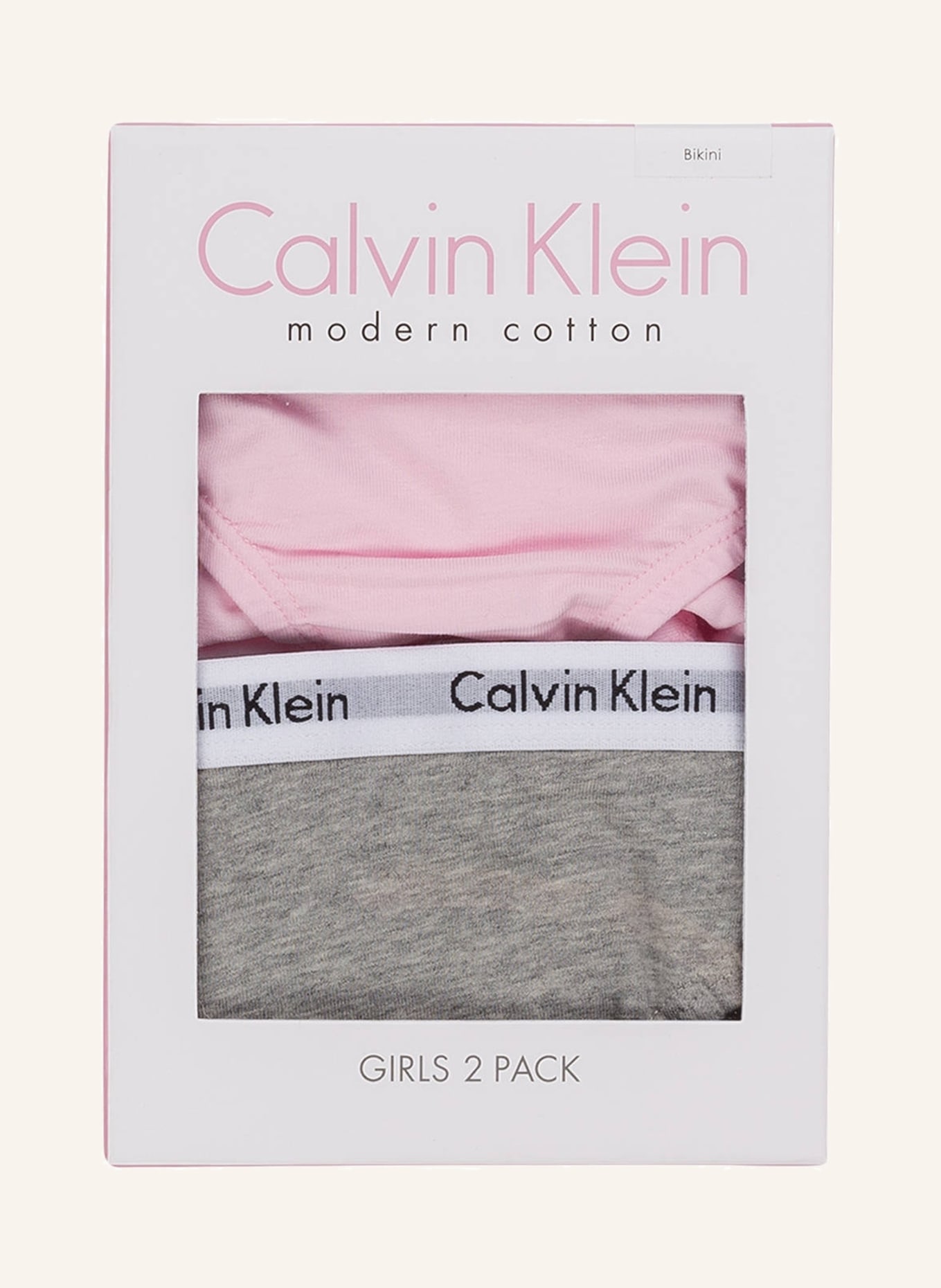 Calvin Klein 2er-Pack Slips MODERN COTTON, Farbe: ROSA/ GRAU (Bild 3)