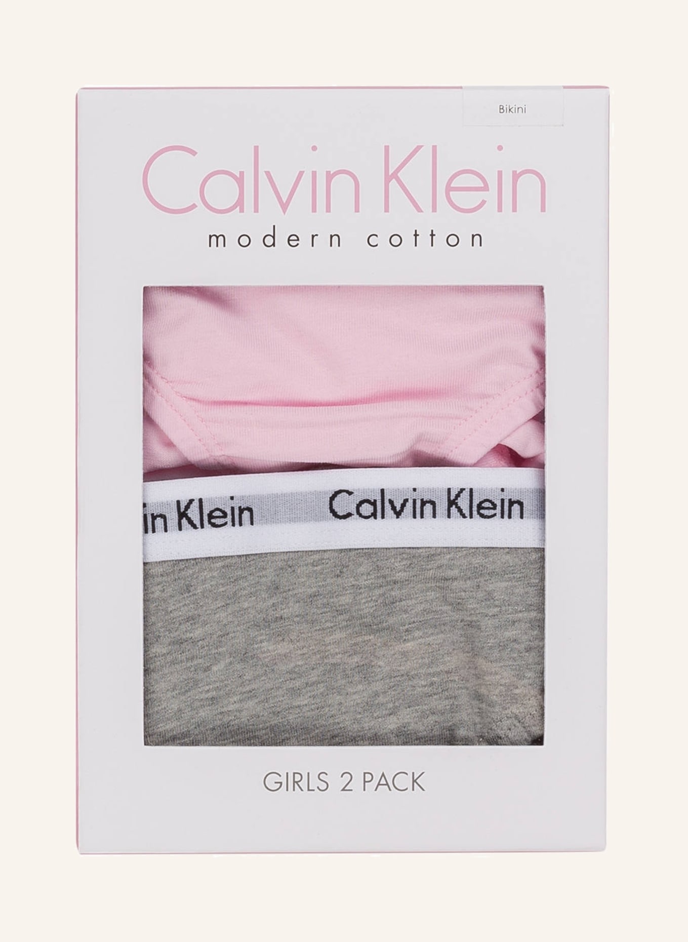 Calvin Klein 2er-Pack Slips MODERN COTTON, Farbe: ROSA/ GRAU (Bild 4)