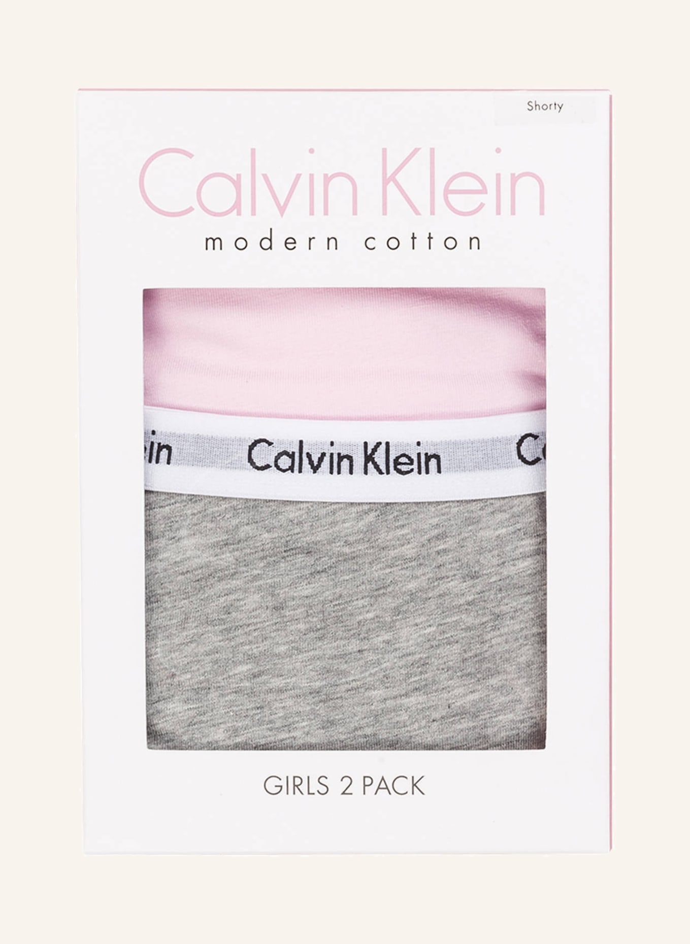 Calvin Klein 2er-Pack Panties MODERN COTTON, Farbe: PINK/ GRAU MELIERT (Bild 3)