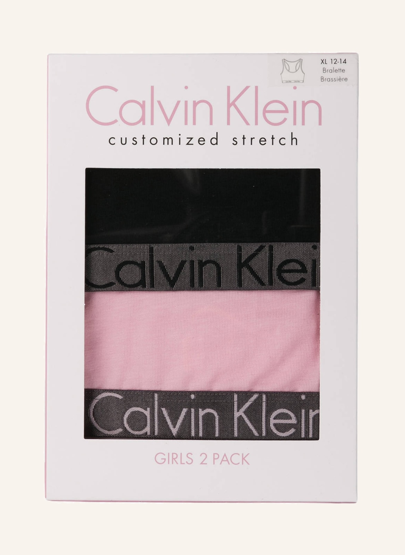 Calvin Klein 2er-Pack Bustiers CUSTOMIZED STRETCH, Farbe: PINK/ SCHWARZ (Bild 4)
