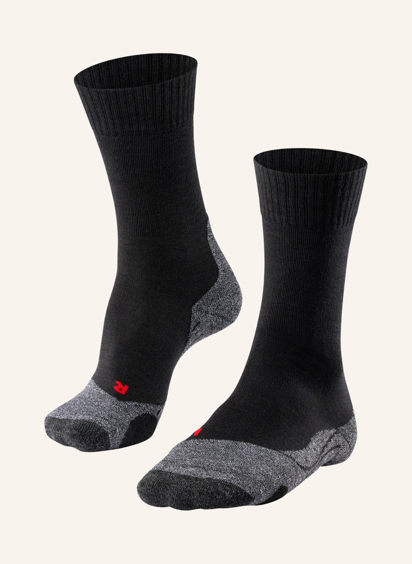 FALKE Trekking socks TK2, Color: 3010 BLACK-MIX	 (Image 1)