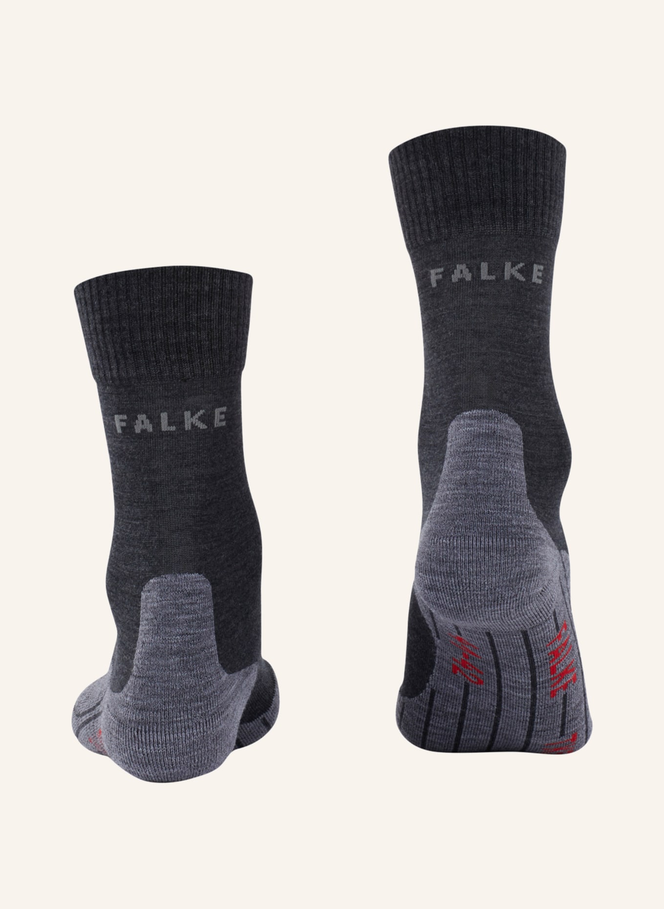 FALKE Trekking socks TK5 with merino wool, Color: 3180 ASPHALT MÉLANGE	 (Image 2)