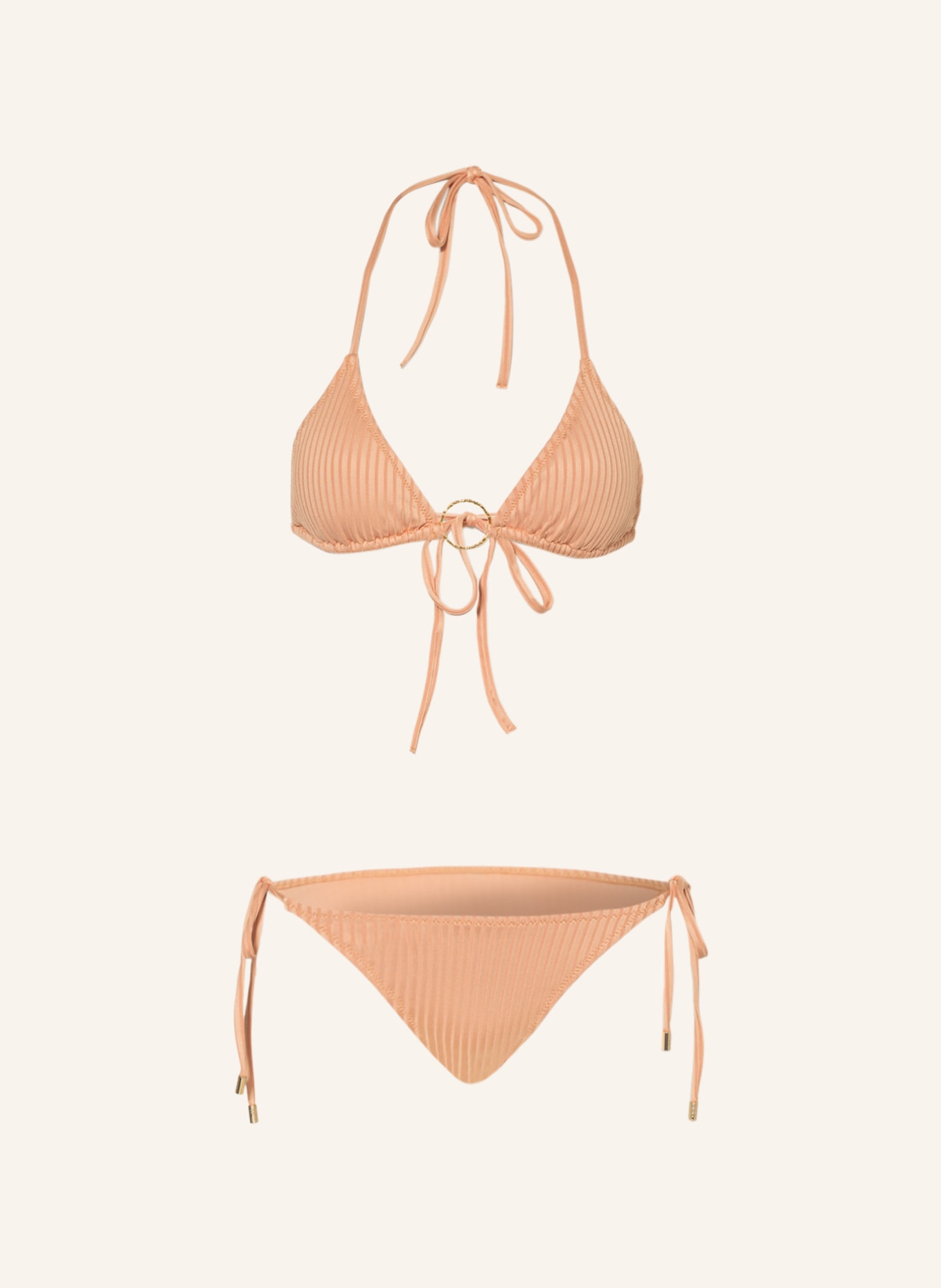 MELISSA ODABASH Bikini trójkątne MIAMI, Kolor: JASNOBRĄZOWY (Obrazek 1)