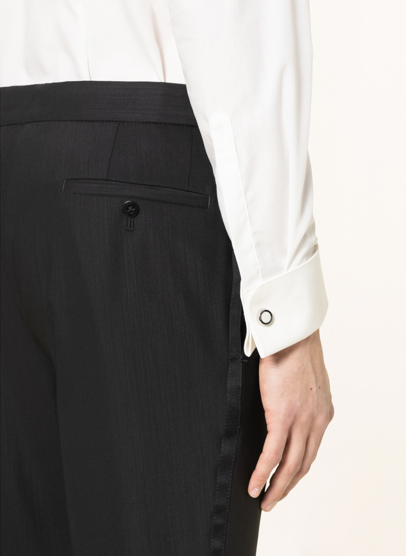 WILVORST Tuxedo pants AFTERSIX slim fit, Color: 001 SCHWARZ (Image 6)