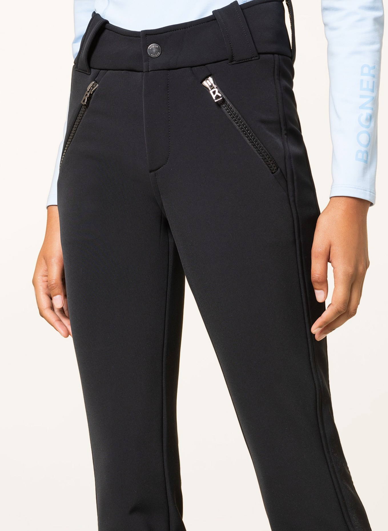 BOGNER Softshell ski pants HAZE, Color: BLACK/ WHITE (Image 6)