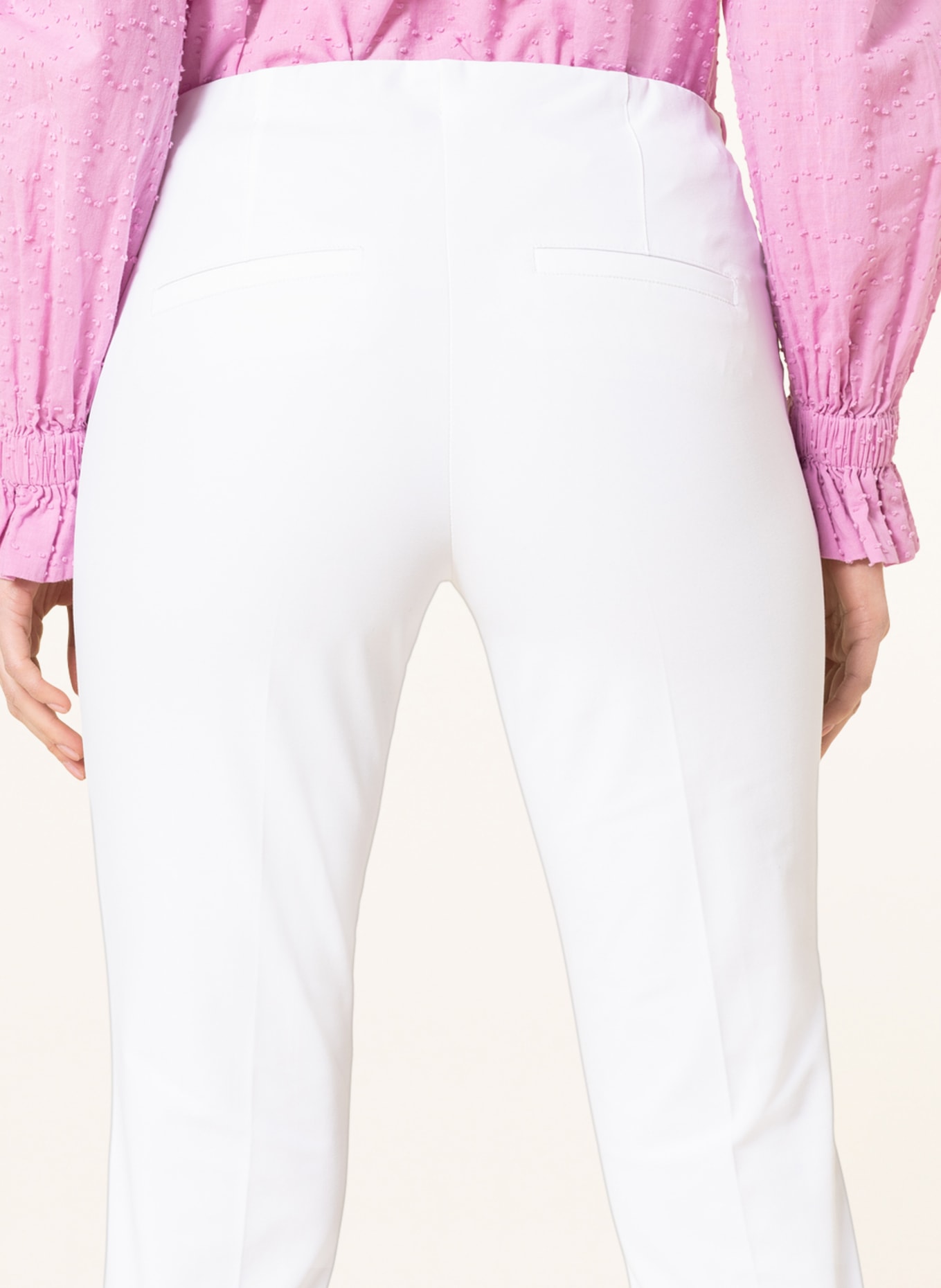 CAMBIO 7/8 trousers ROS, Color: WHITE (Image 5)