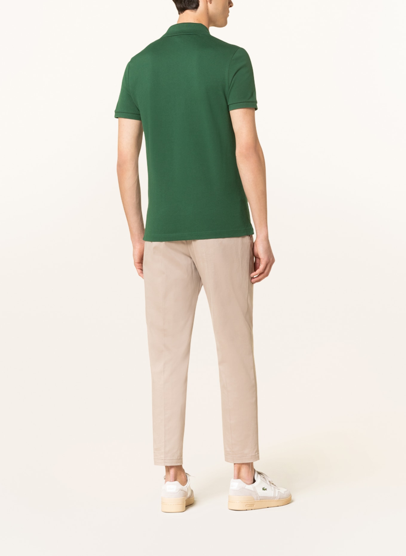 LACOSTE Piqué-Poloshirt Slim Fit, Farbe: GRÜN (Bild 3)