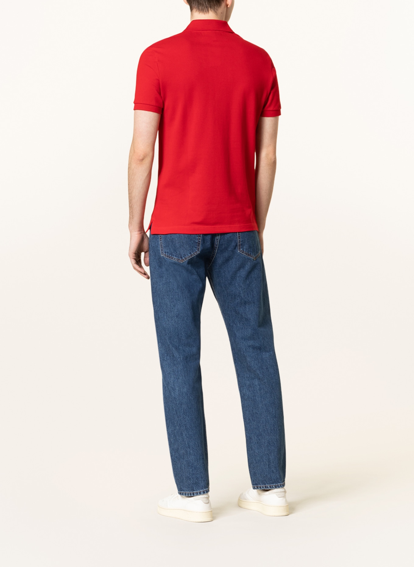 LACOSTE Piqué-Poloshirt Slim Fit, Farbe: ROT (Bild 3)