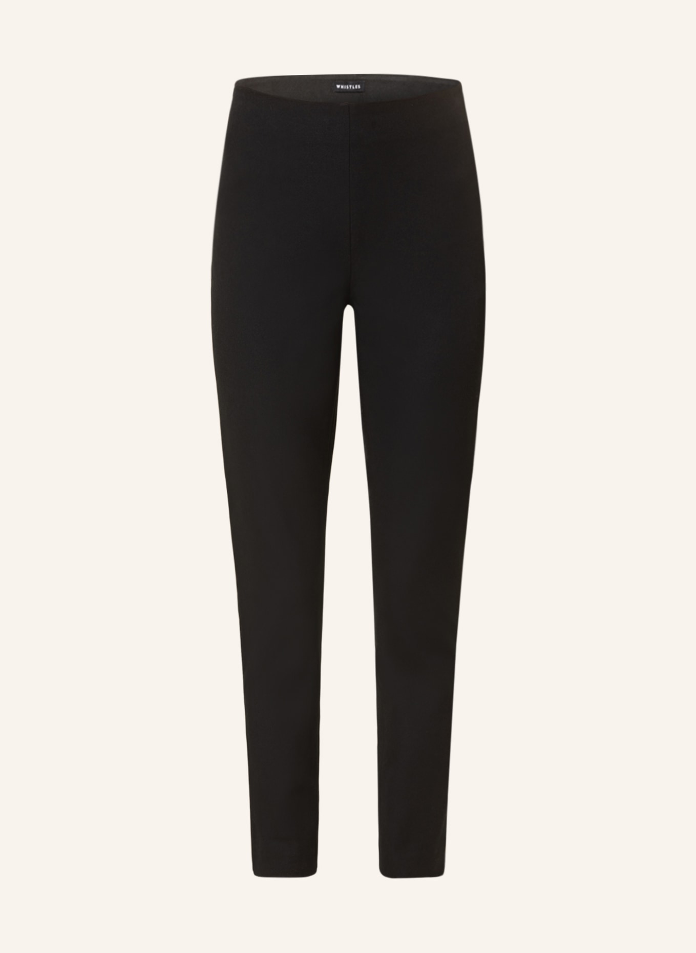 WHISTLES 7/8 trousers, Color: BLACK (Image 1)