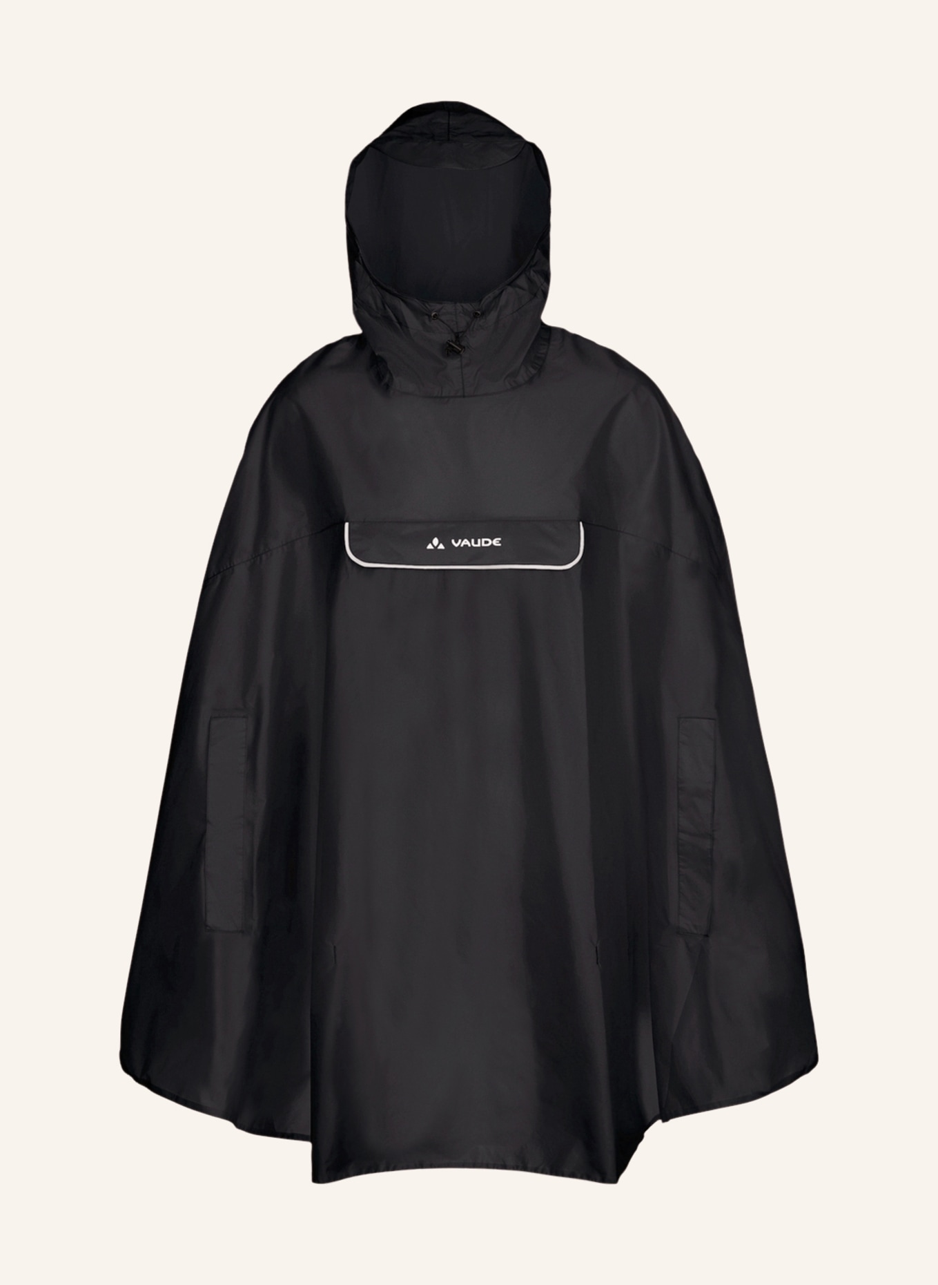 VAUDE Waterproof poncho VALDIPINO, Color: BLACK (Image 1)