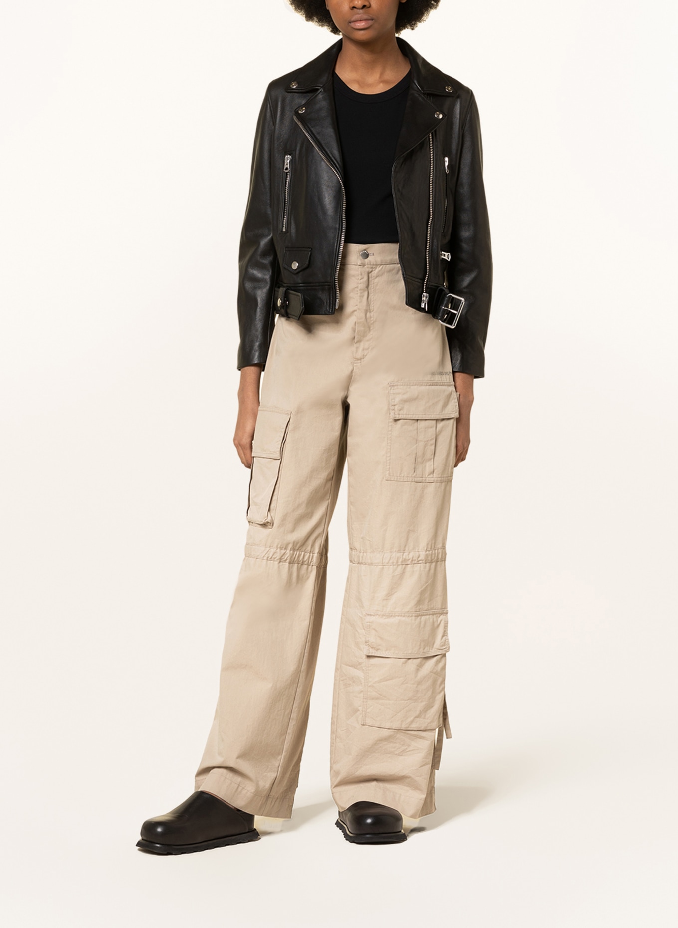 Acne Studios Leather jacket, Color: BLACK (Image 2)