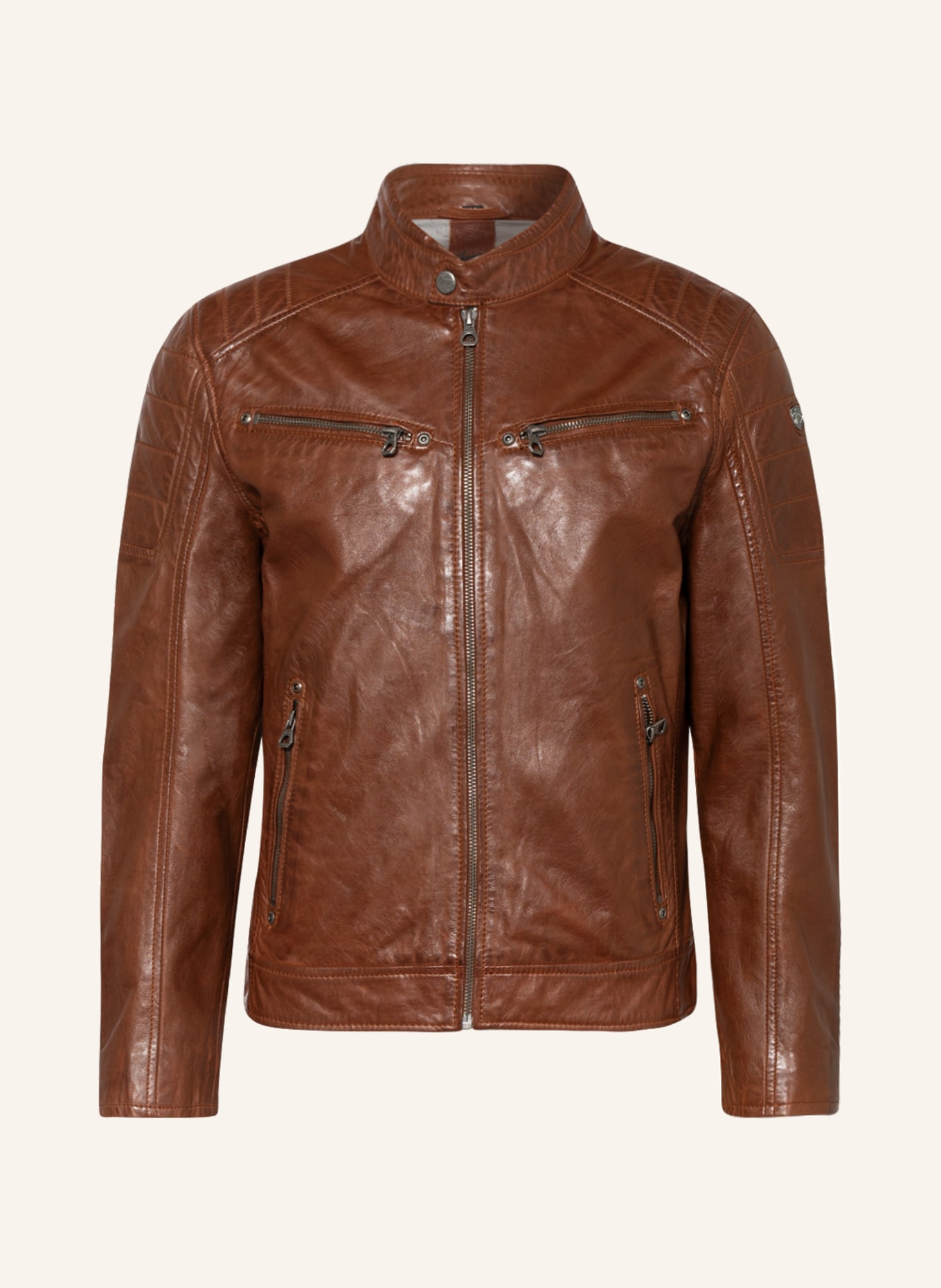 gipsy Leather jacket DERRY, Color: BROWN (Image 1)