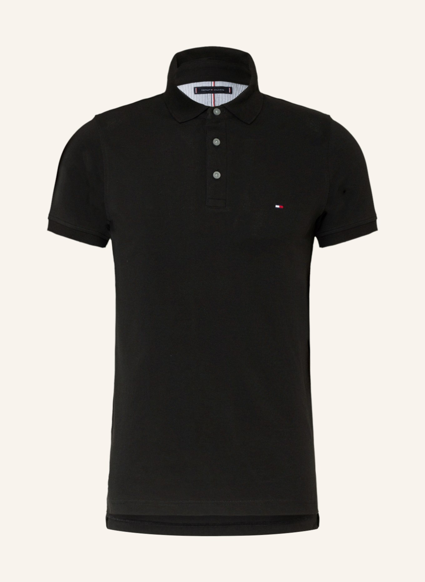 TOMMY HILFIGER Polokošile z piké Slim Fit, Barva: ČERNÁ (Obrázek 1)