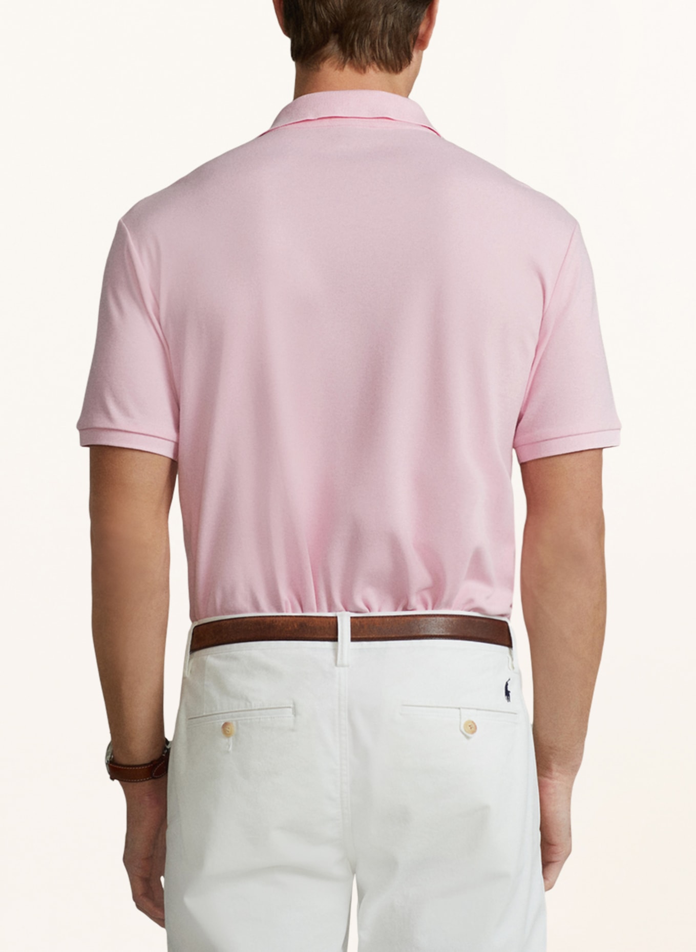 POLO RALPH LAUREN Jersey polo shirt custom slim fit: PINK
