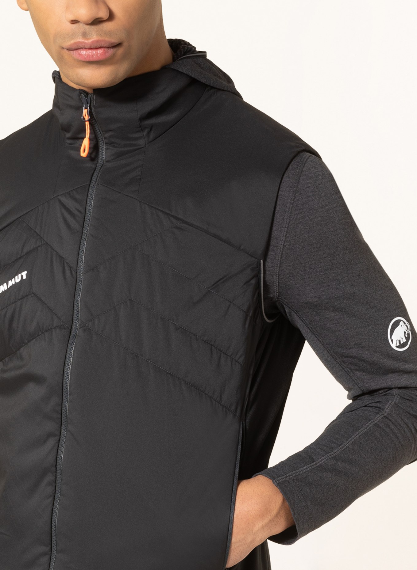MAMMUT Outdoor vest RIME LIGHT IN FLEX, Color: BLACK (Image 4)