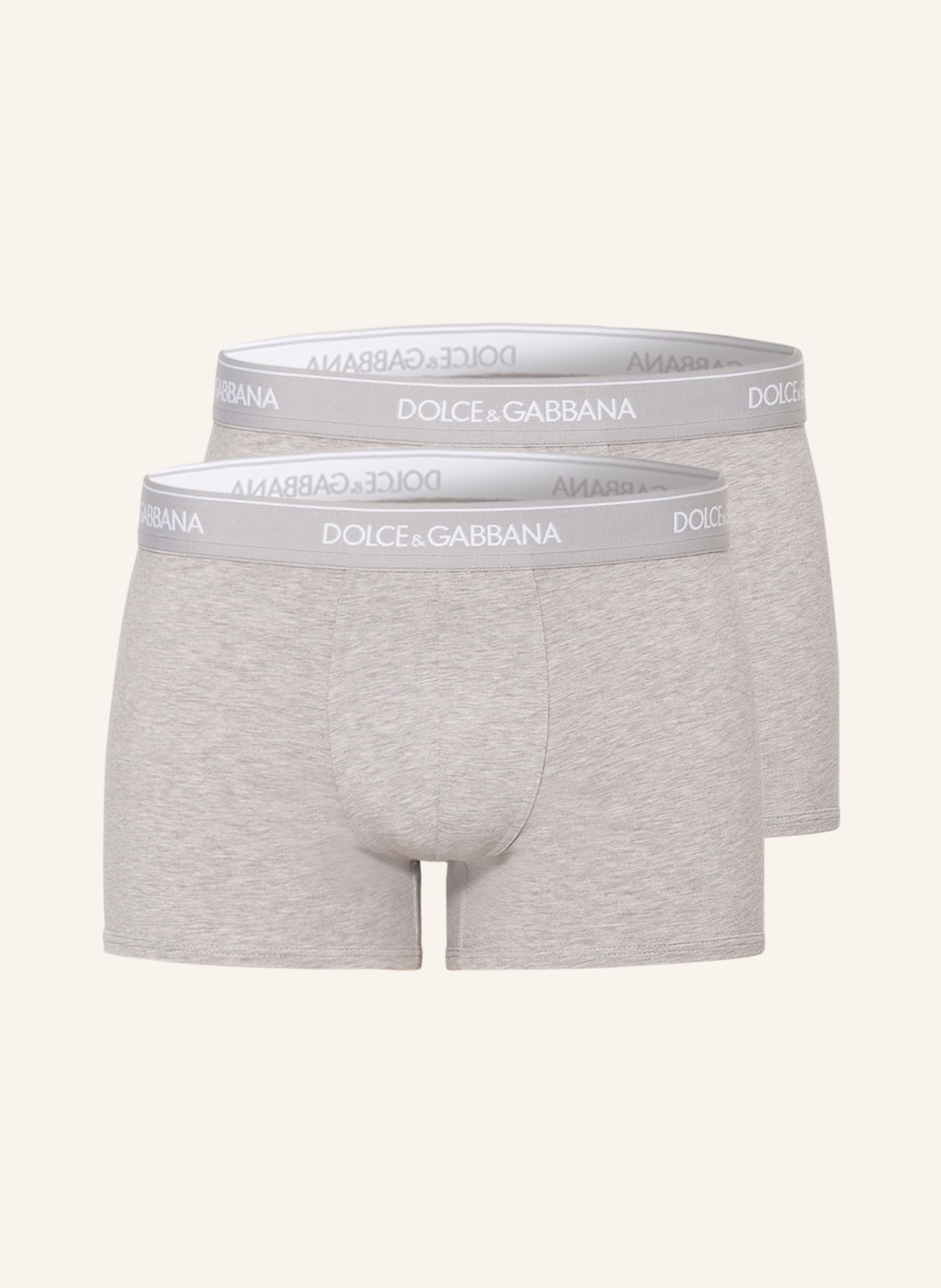 DOLCE & GABBANA Boxerky, 2 kusy v balení : ŠEDÁ