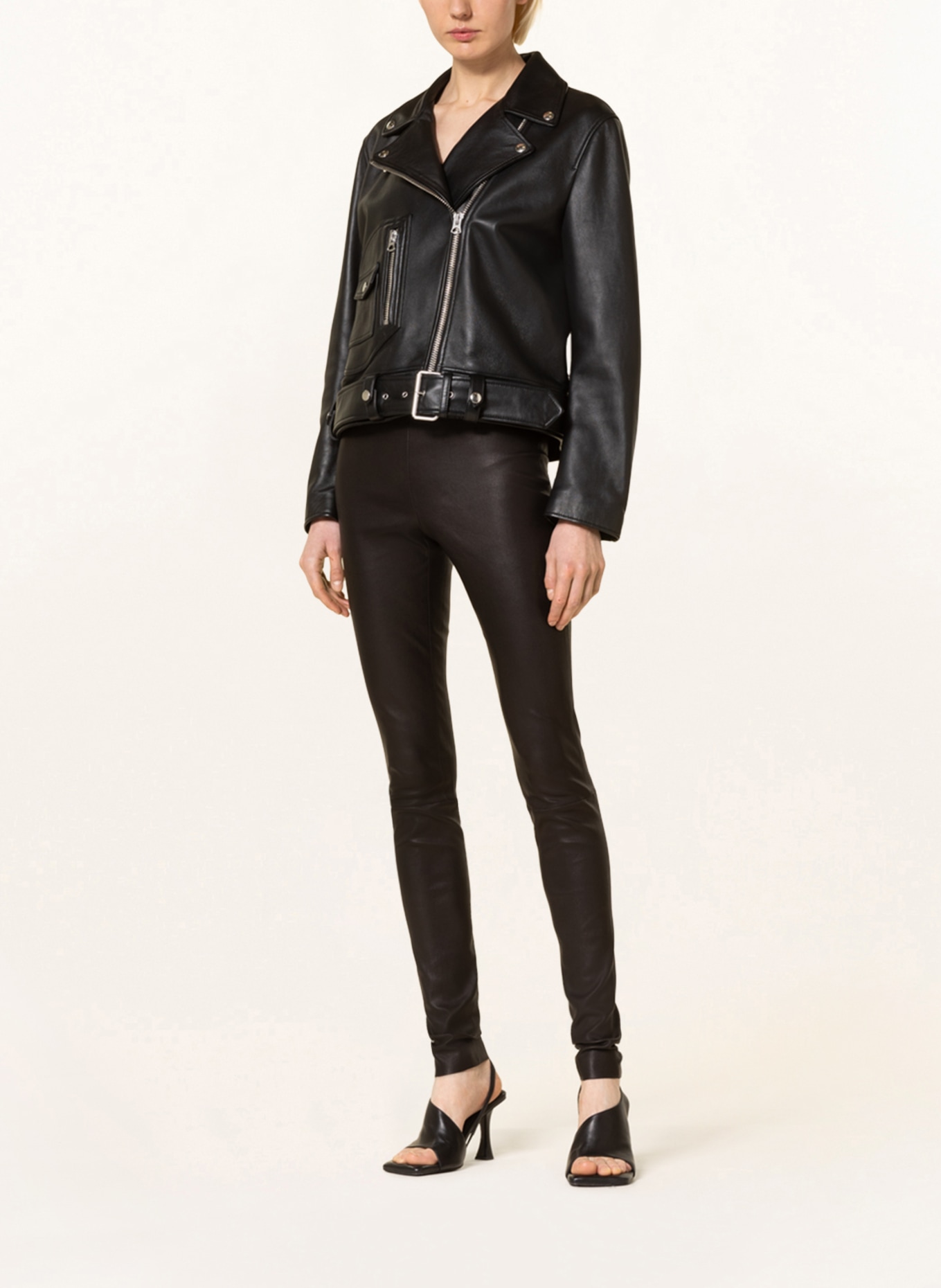 STOULS Leather pants CAROLYN, Color: BLACK (Image 2)