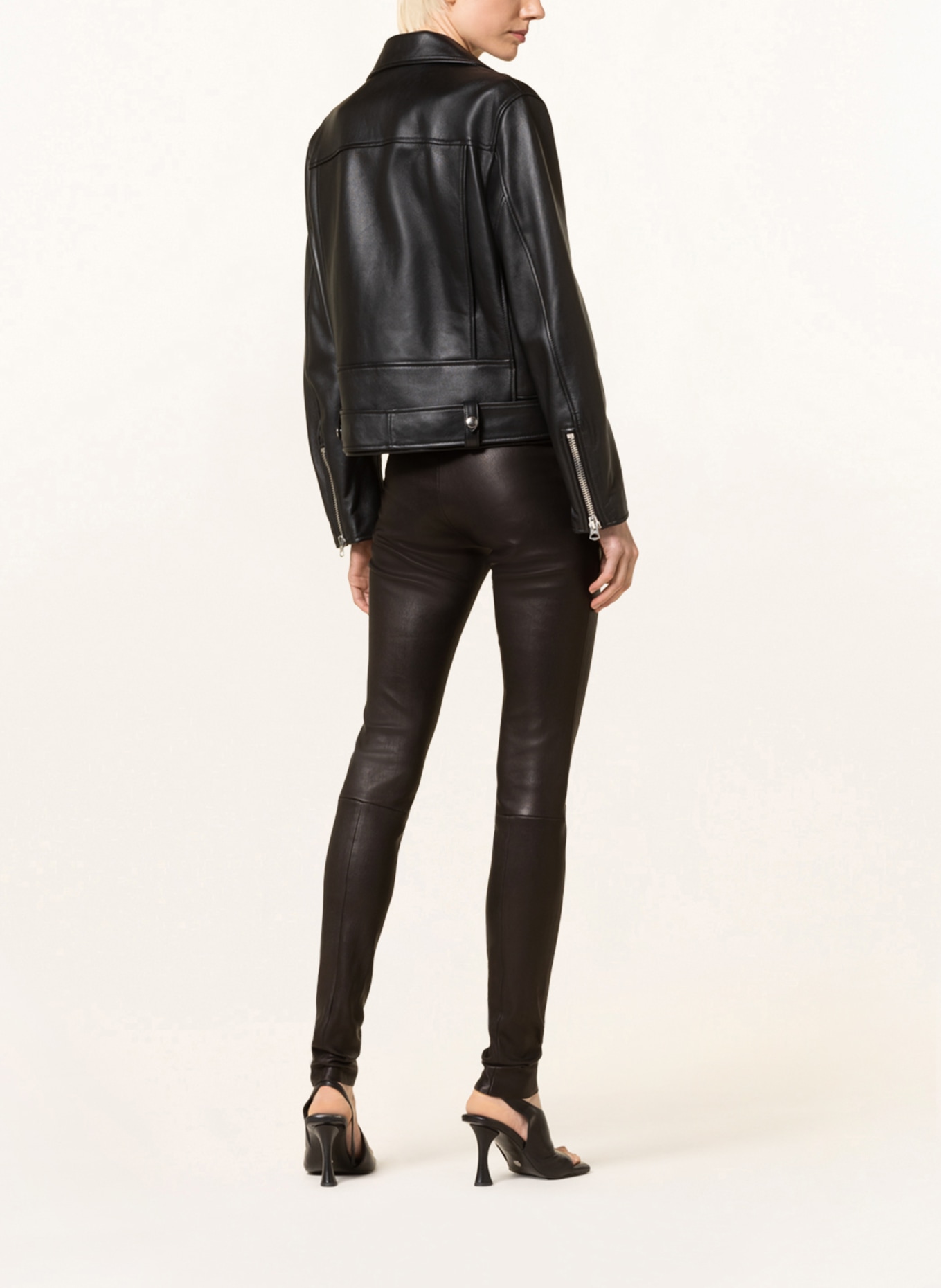 STOULS Leather pants CAROLYN, Color: BLACK (Image 3)