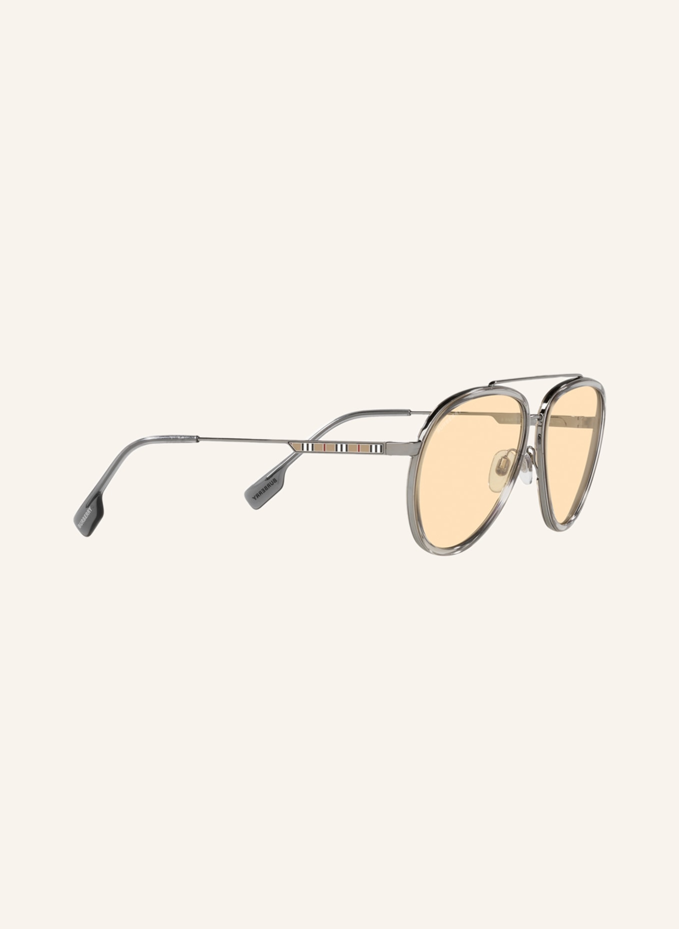 BURBERRY Sunglasses BE3125, Color: 1003/8 - SILVER/ LIGHT YELLOW (Image 3)