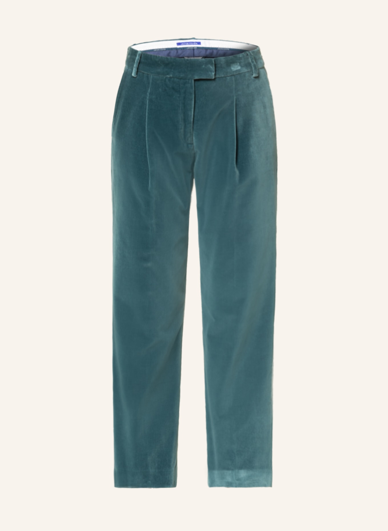 JACOB COHEN Velvet trousers DIANE , Color: TEAL (Image 1)