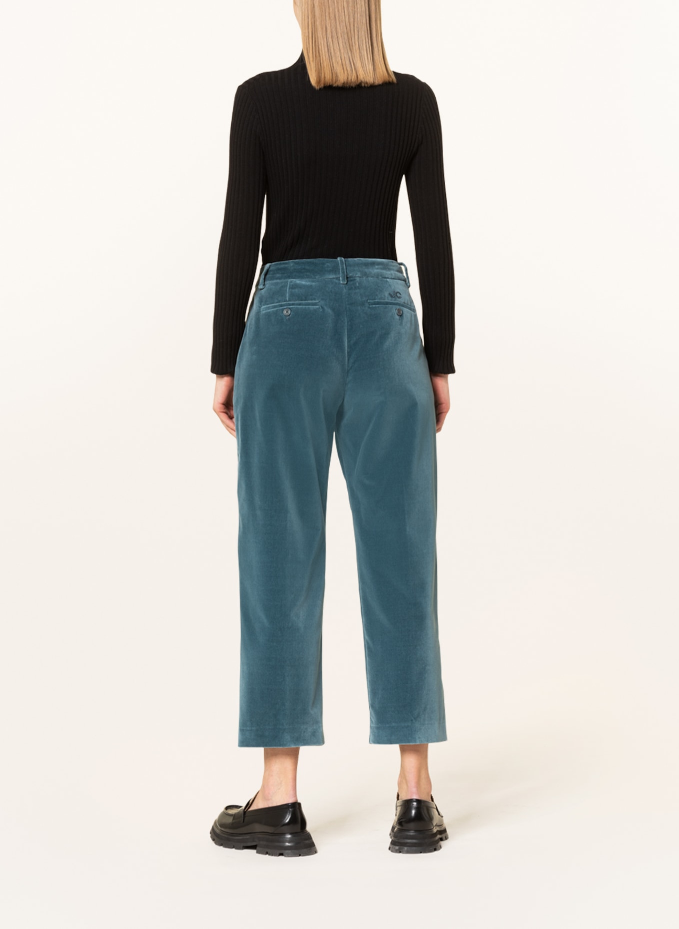 JACOB COHEN Velvet trousers DIANE , Color: TEAL (Image 3)