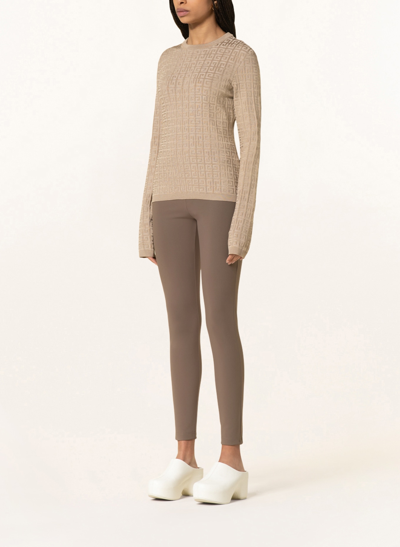 GIVENCHY Leggings, Color: BROWN (Image 2)