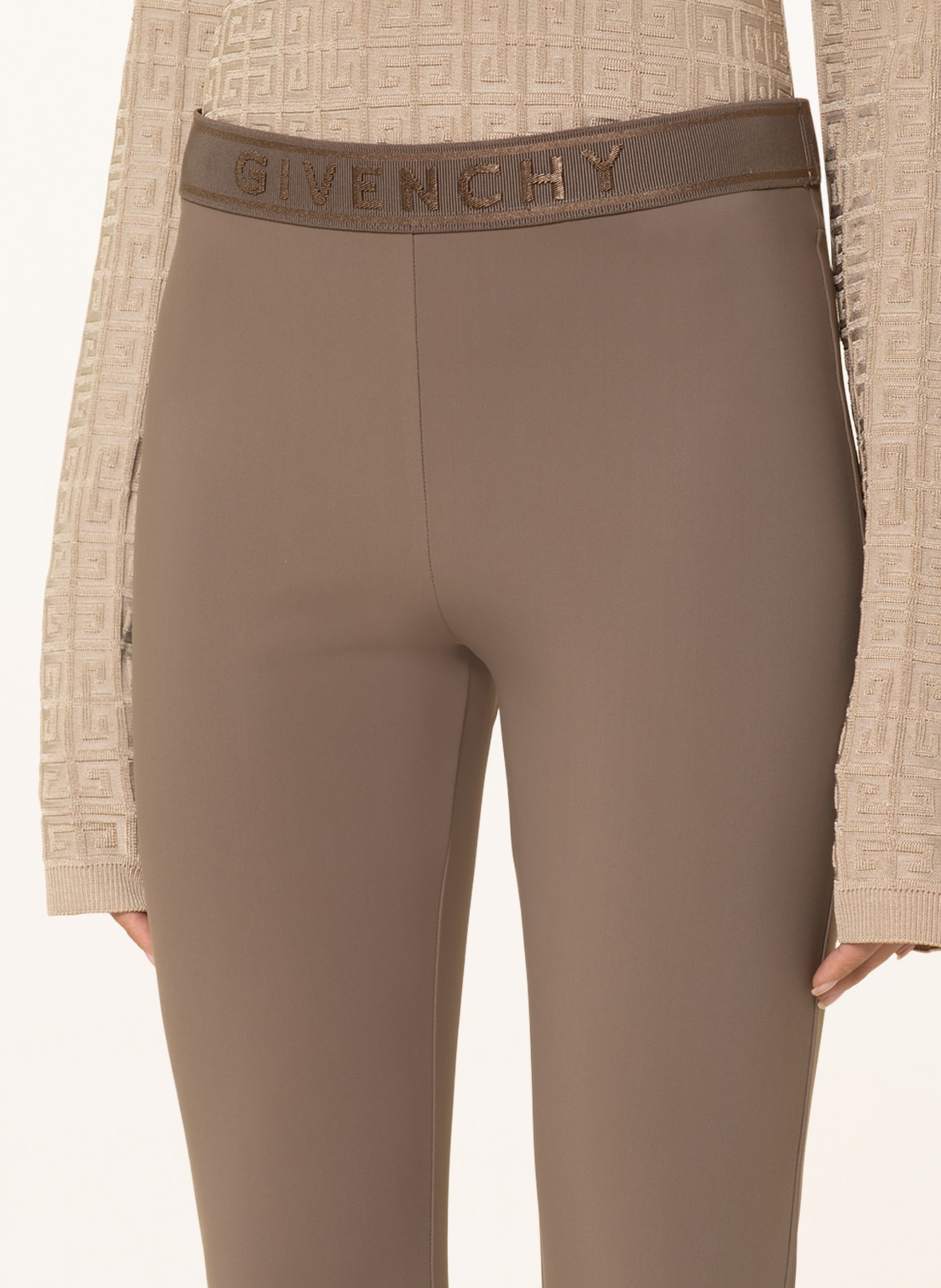 GIVENCHY Leggings, Color: BROWN (Image 5)