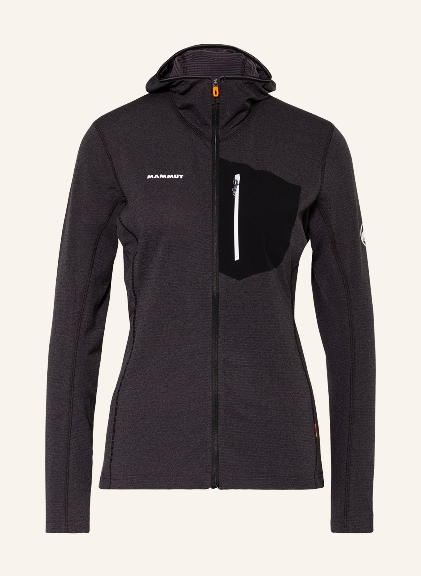 MAMMUT Midlayer jacket AENERGY LIGHT, Color: DARK GRAY/ BLACK (Image 1)