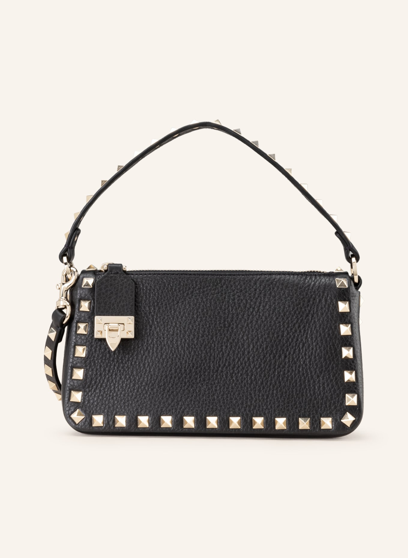 VALENTINO GARAVANI Handbag ROCKSTUD with rivets, Color: BLACK (Image 1)