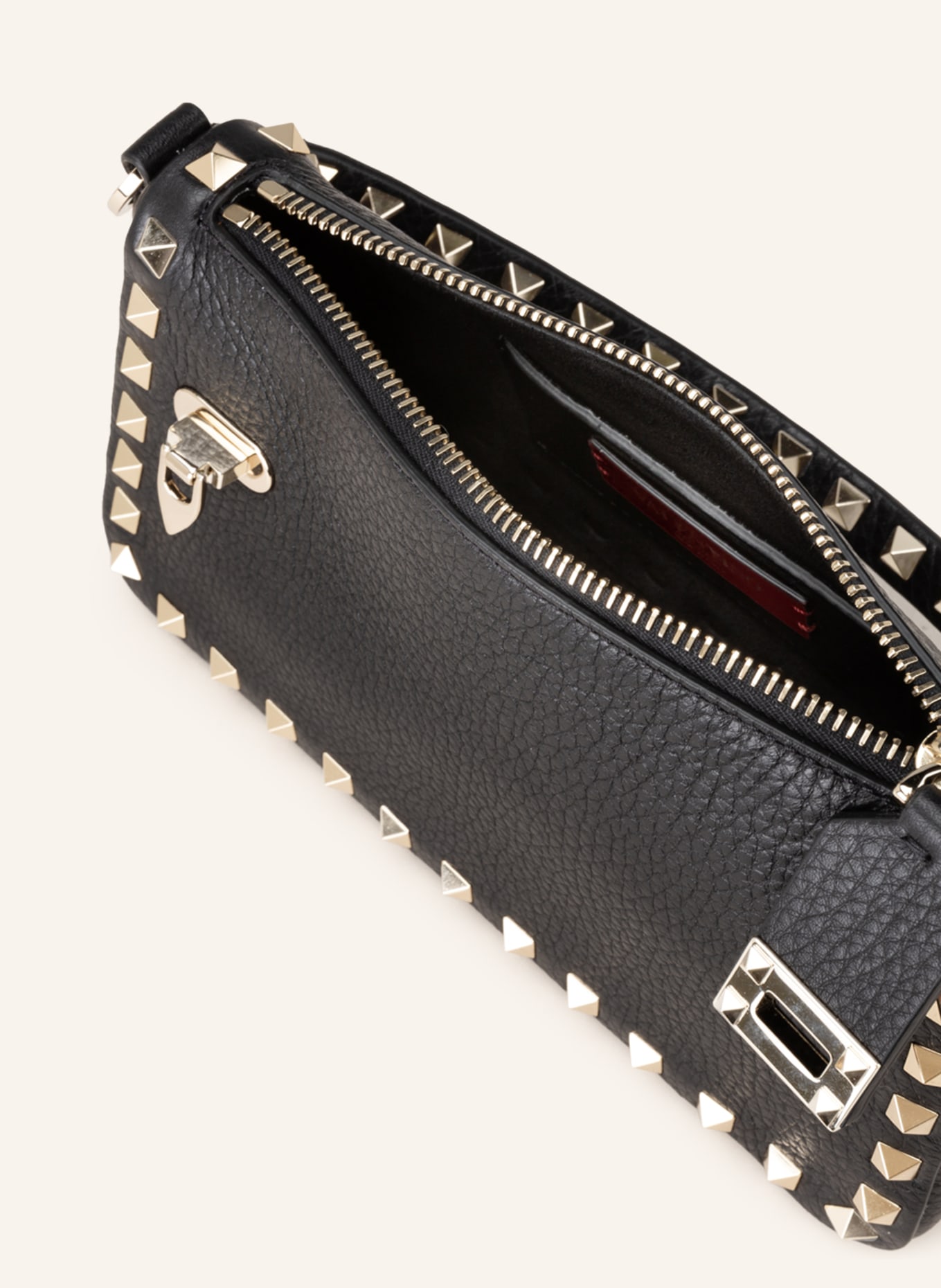 VALENTINO GARAVANI Handbag ROCKSTUD with rivets, Color: BLACK (Image 3)