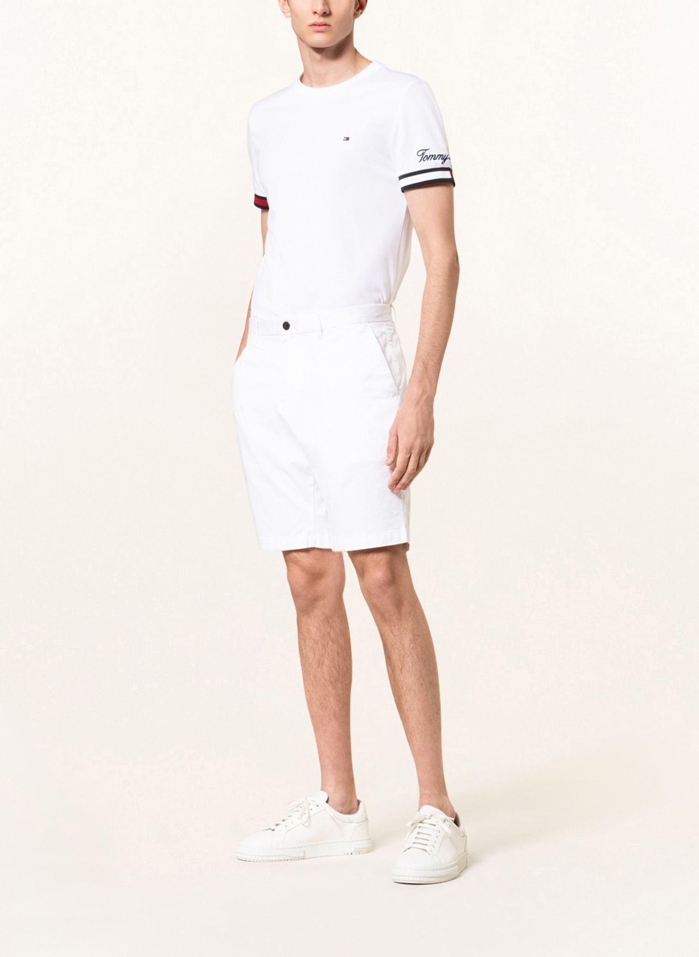 TOMMY HILFIGER Chinoshorts HARLEM Relaxed Tapered Fit, Farbe: WEISS (Bild 2)