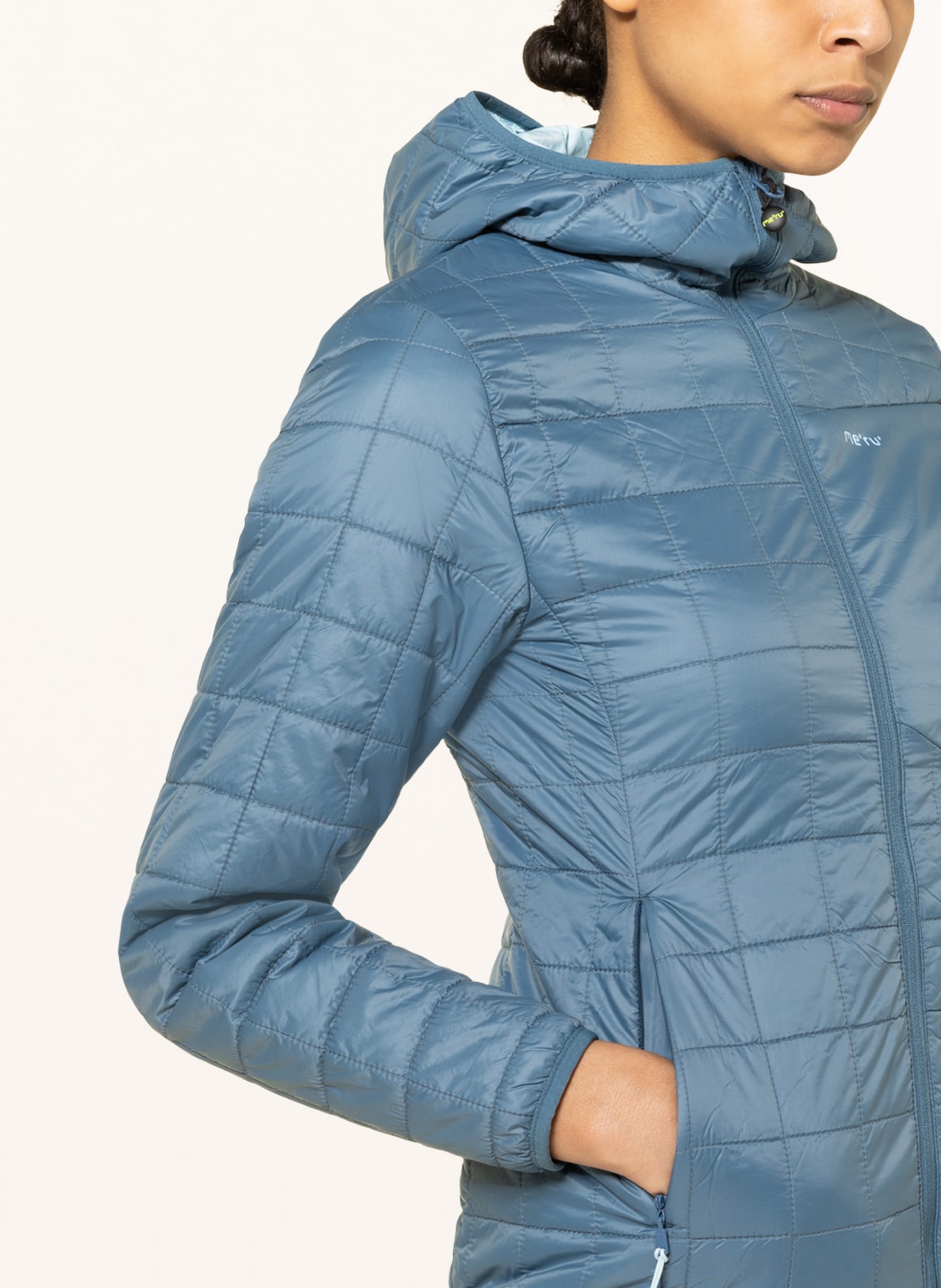 me°ru' Quilted jacket NAKNEK reversible, Color: BLUE GRAY (Image 5)