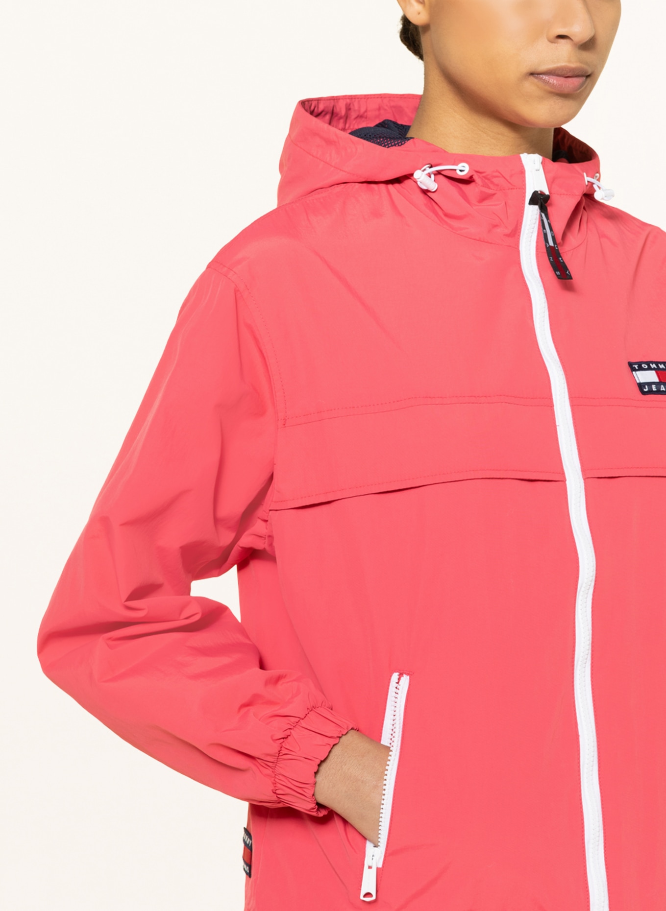 TOMMY JEANS Jacket THE CHICAGO WINDBREAKER, Color: SALMON (Image 5)
