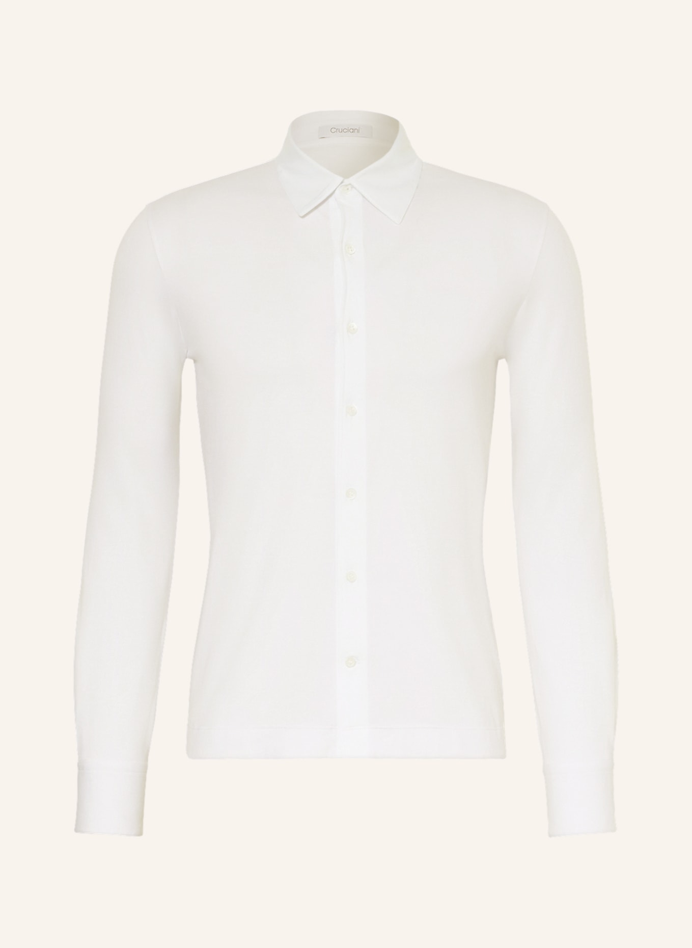cruciani Jerseyhemd OXYGEN Extra Slim Fit, Farbe: WEISS(Bild null)