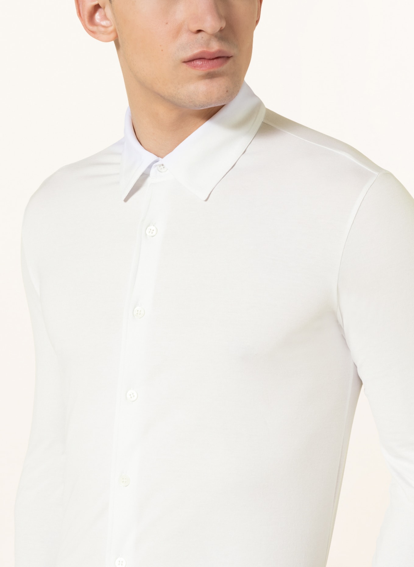cruciani Jerseyhemd OXYGEN Extra Slim Fit, Farbe: WEISS (Bild 4)
