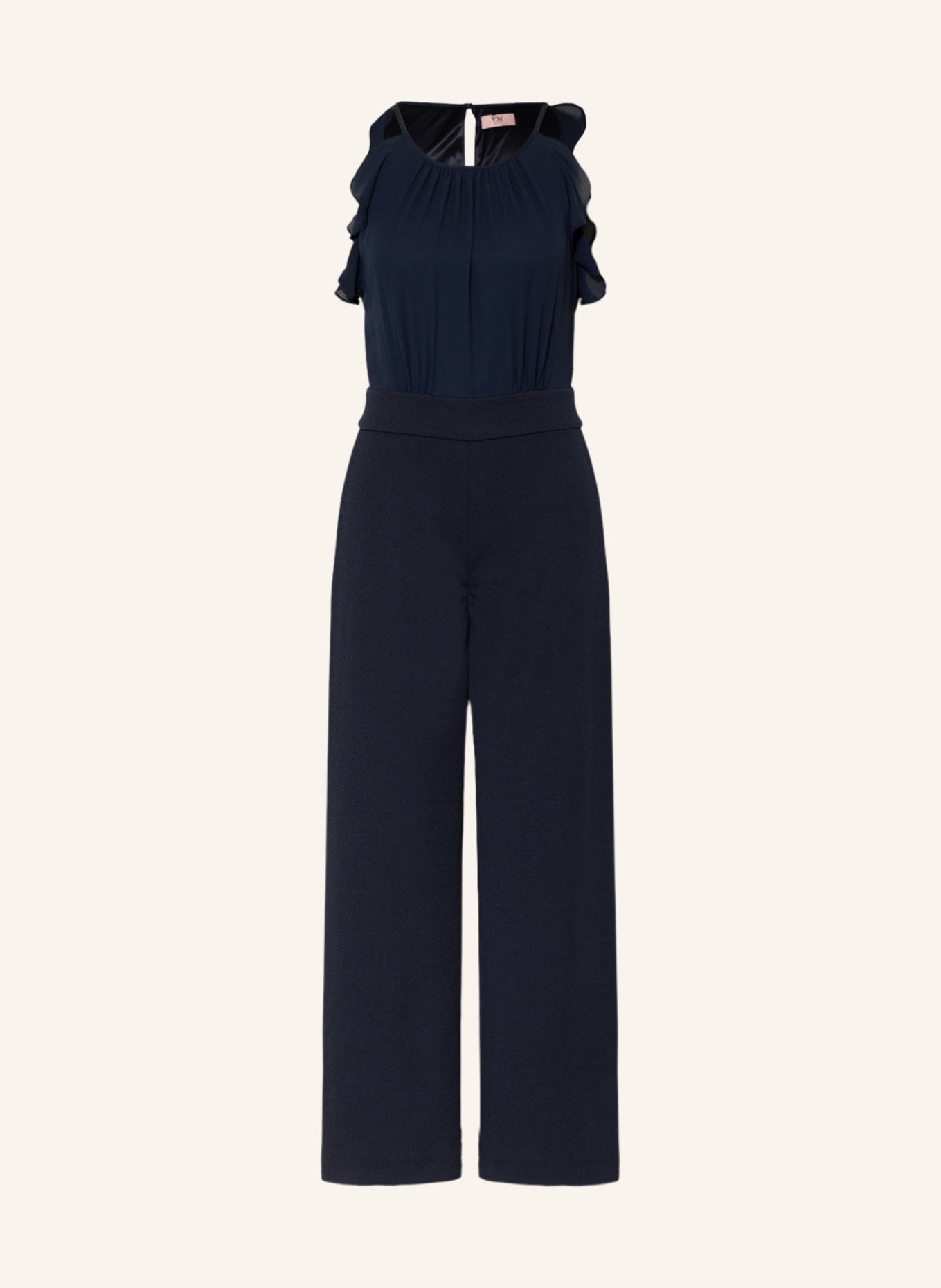 VM Vera Mont Jumpsuit mit Volants: BLAU